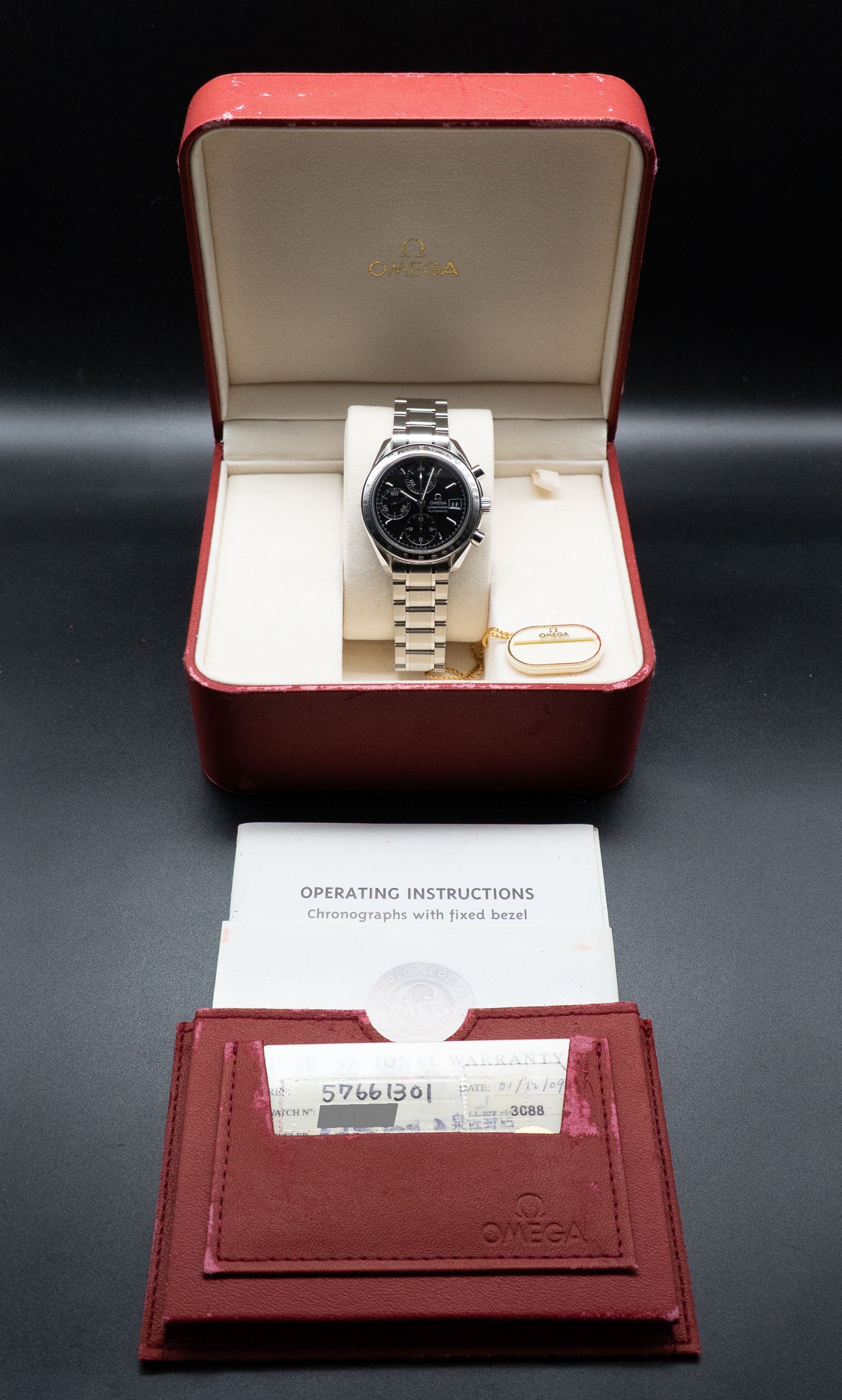Omega Speedmaster Date 3513.50 Fullset 2001 Box+Papers