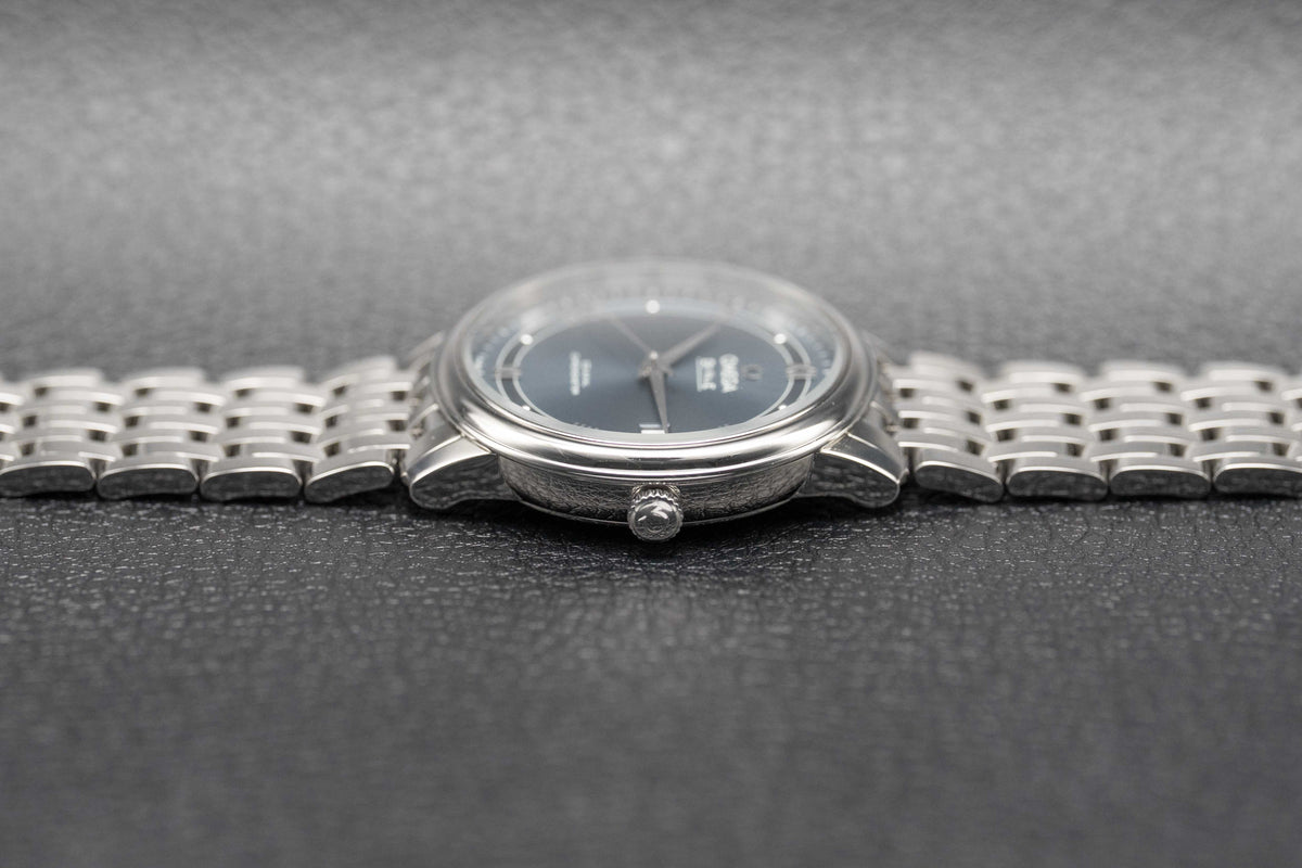 Omega De Ville Prestige 424.10.37.20.03.002 Blue Dial 2016 Papers