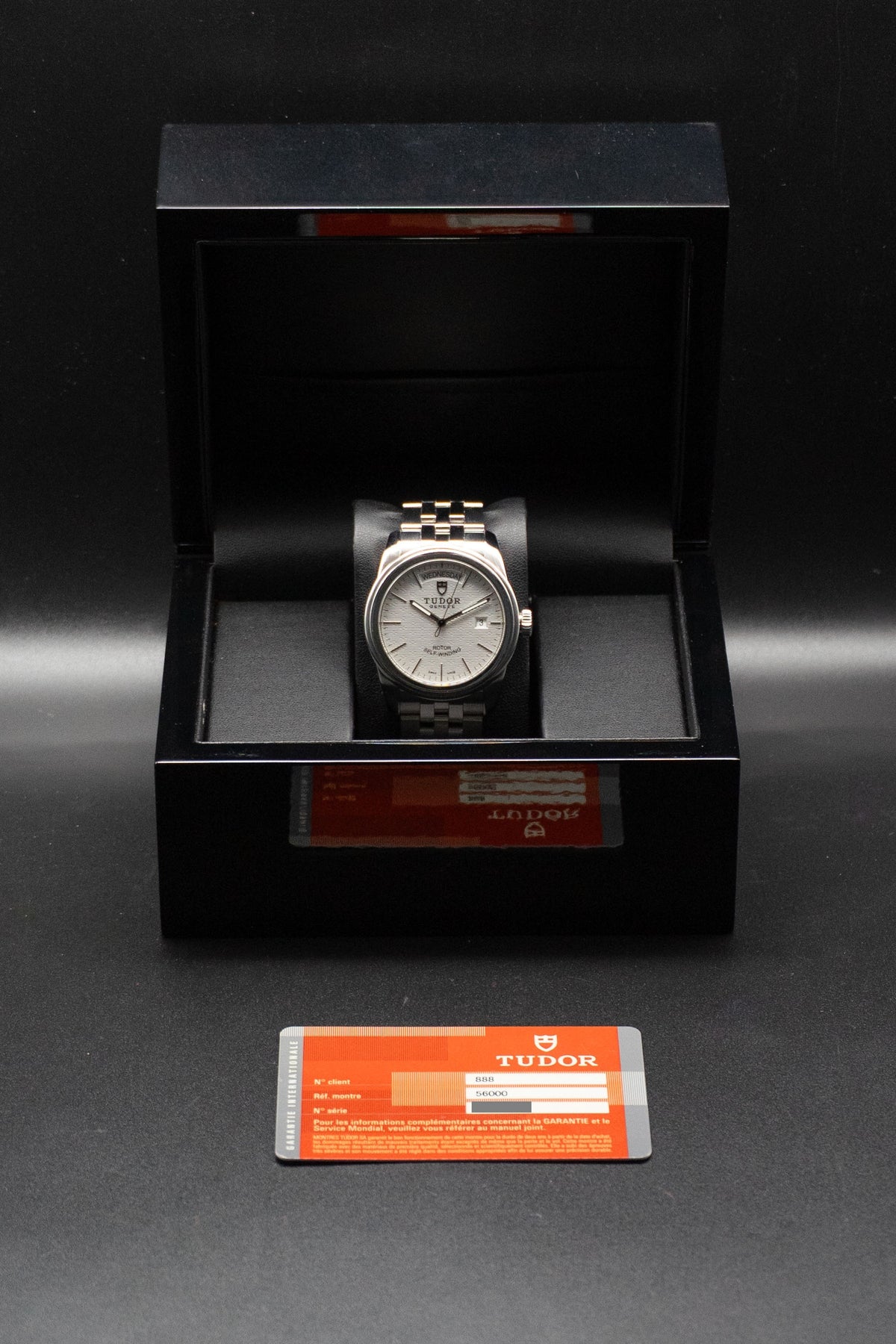 Tudor Glamour Day-Date 56000 Silver Dial 2012 Papers