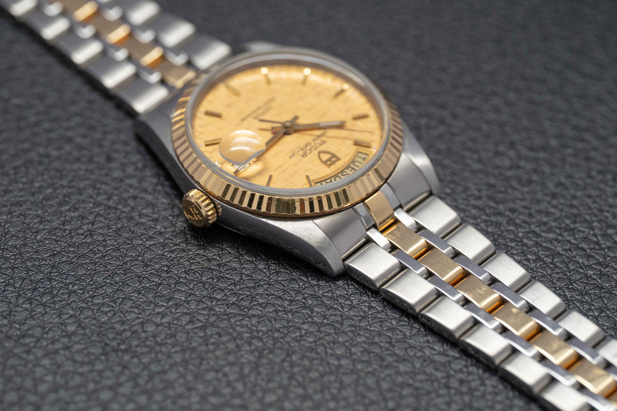 Tudor Prince Date-Day 76213 Gold Dial 2016