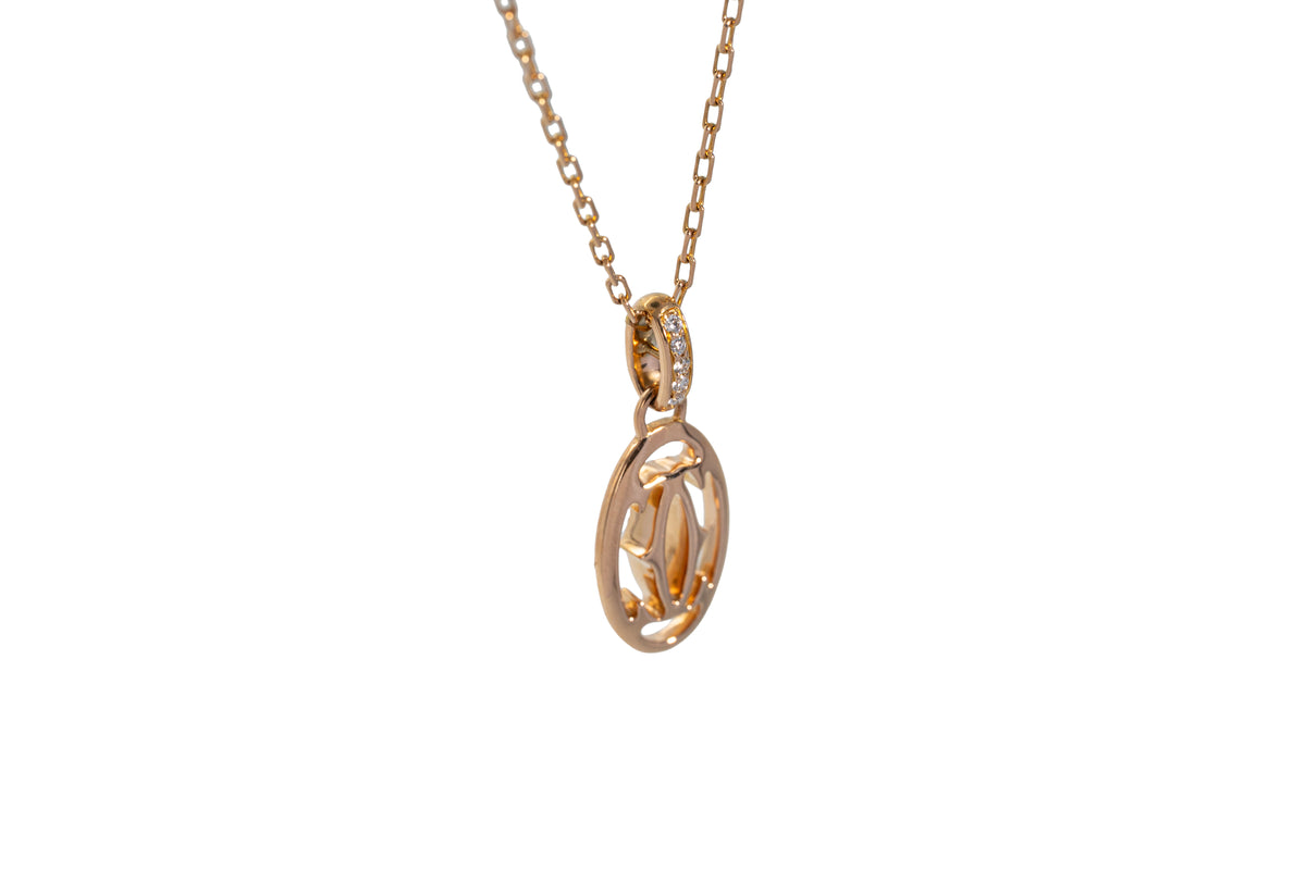 Cartier Double C Kette Roségold