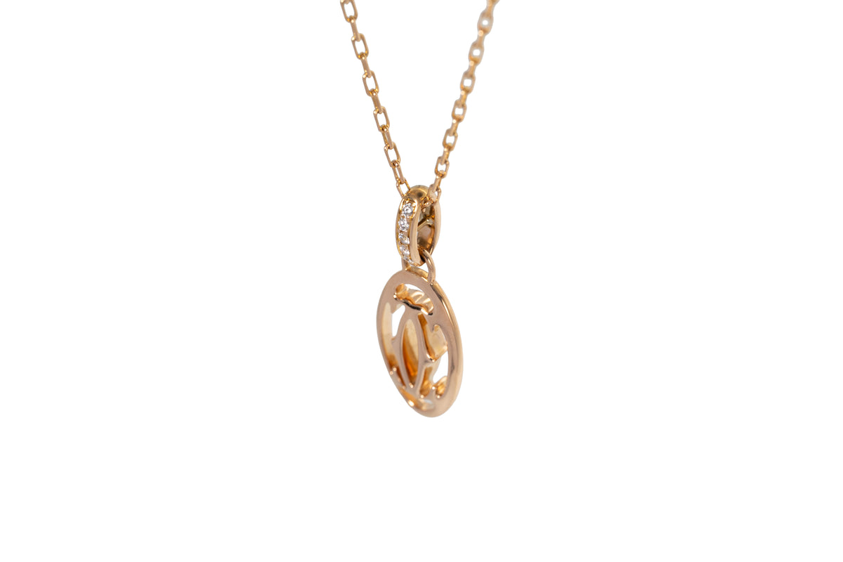 Cartier Double C Kette Roségold