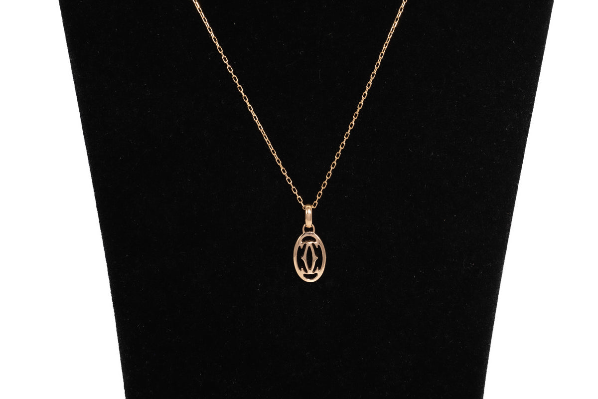 Cartier Double C Kette Roségold