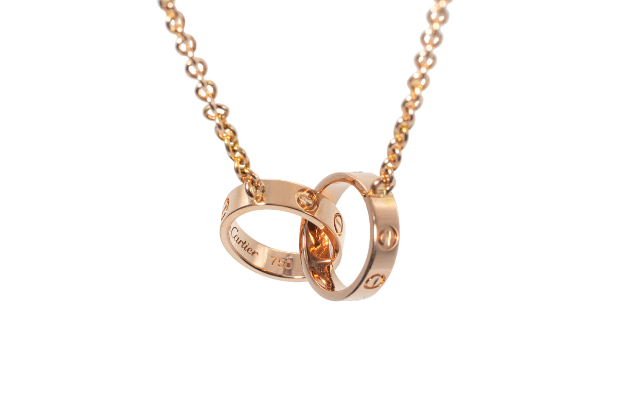 Collar Cartier Love de oro rosa