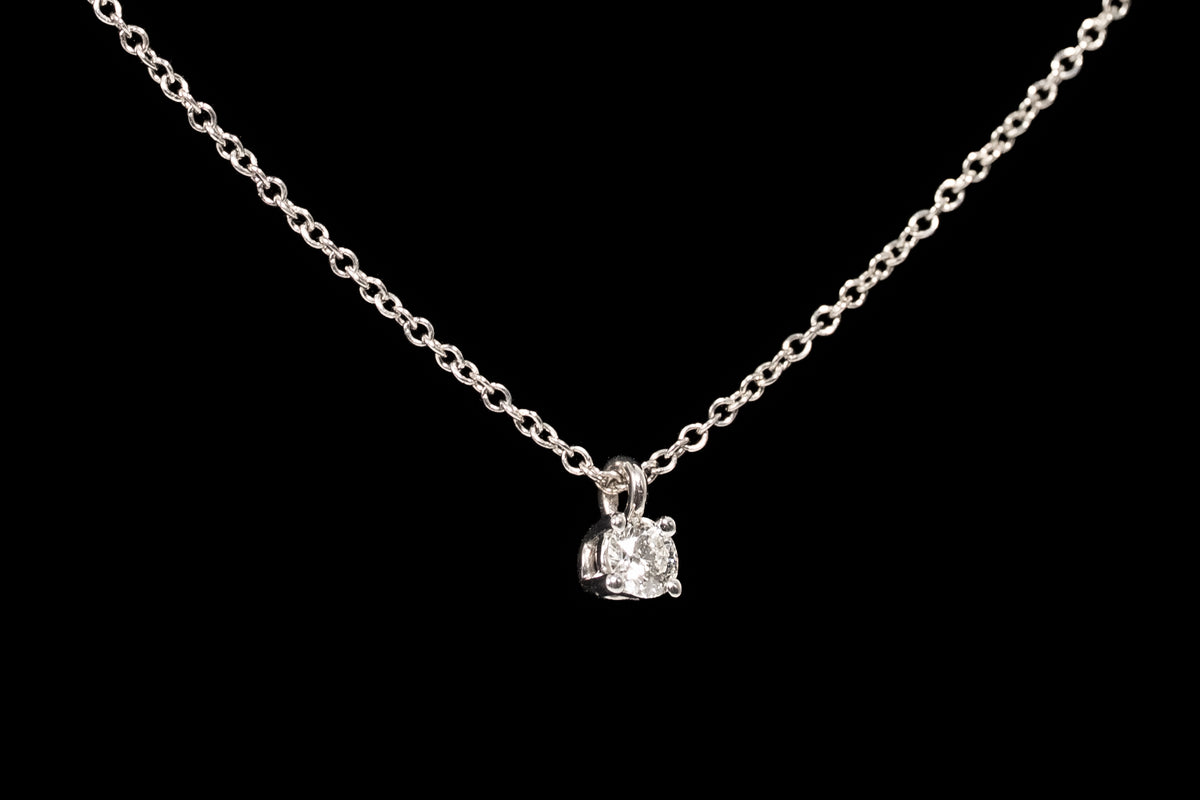 Tiffany Solitaire Diamond Necklace in Platinum