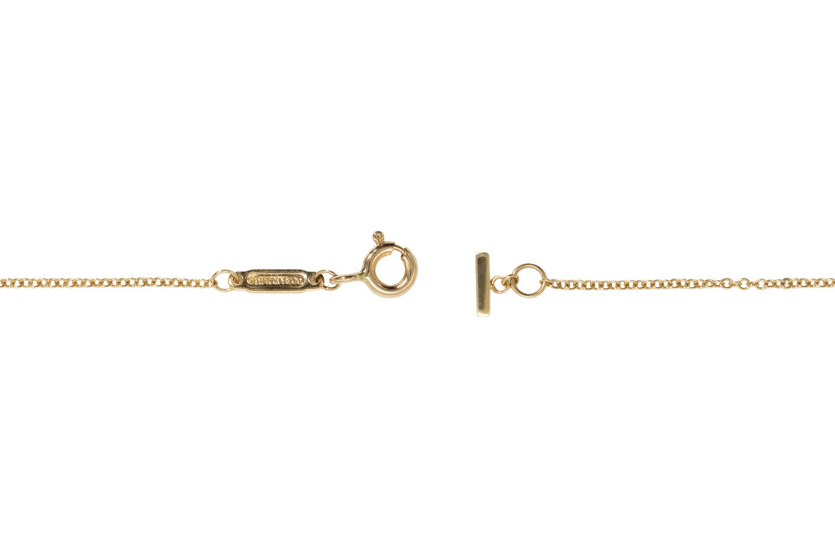 Tiffany T Kette Gelbgold