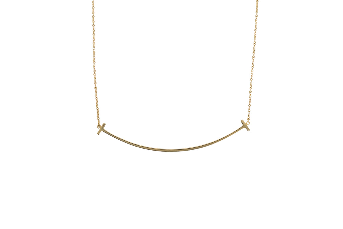 Tiffany T Kette Gelbgold