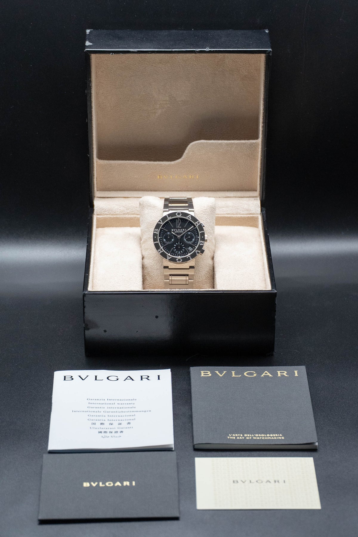 Bulgari Diagono BB38SSCH Fullset 2020 Box+Papers