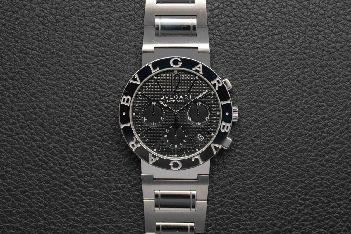 Bulgari Diagono BB38SSCH Fullset 2020 Box+Papers