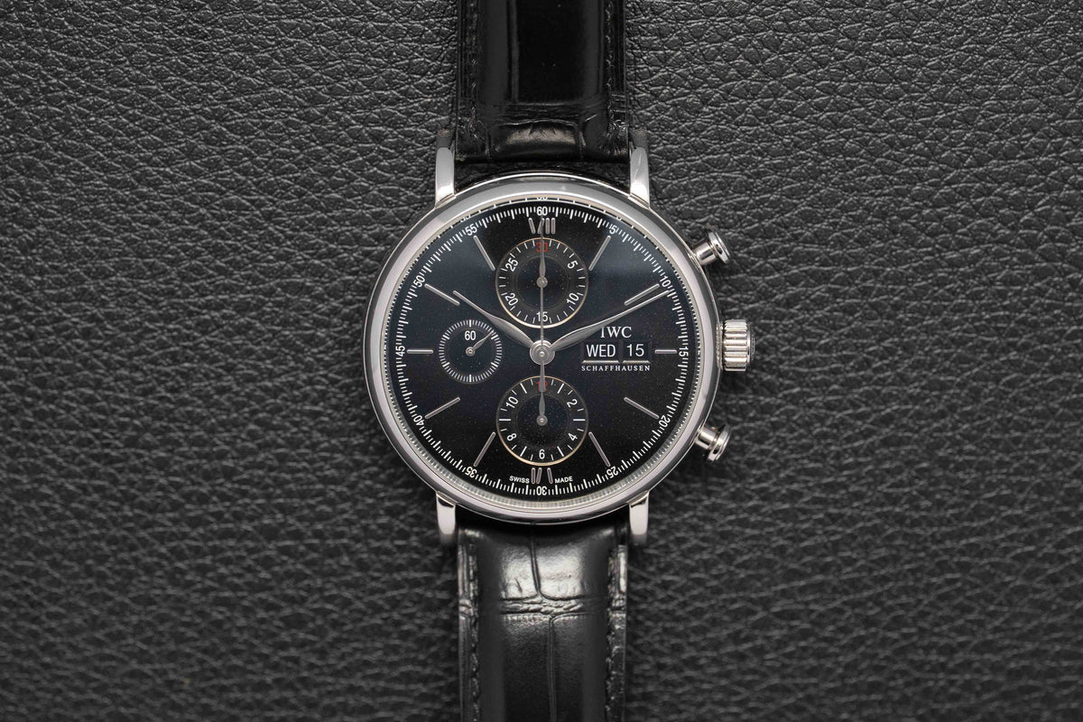 IWC Portofino Chronograph IW391010 Silver Dial 2016