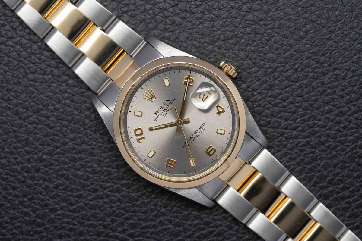 Rolex Date 15203 Grey Dial 1998