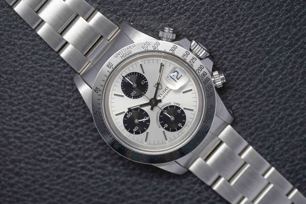 Tudor Oysterdate Big Block 79180 Silver Dial 1993