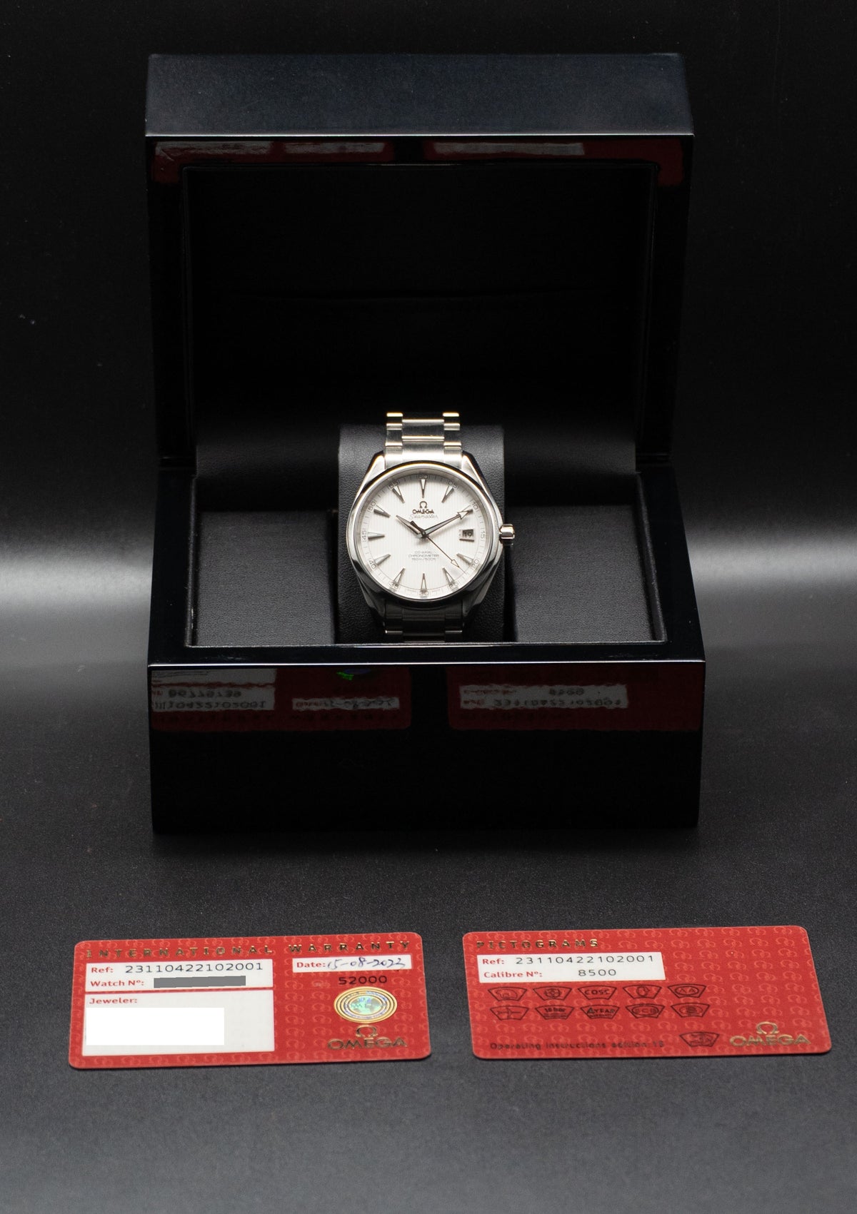 Omega Seamaster Aqua Terra 231.10.42.21.02.001 White Dial 2023 Papers