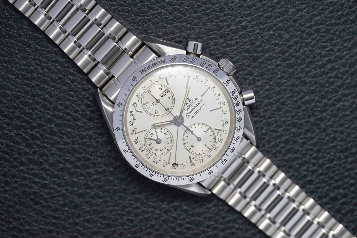 Omega Speedmaster Day Date 3521.30 Silver Dial 1993