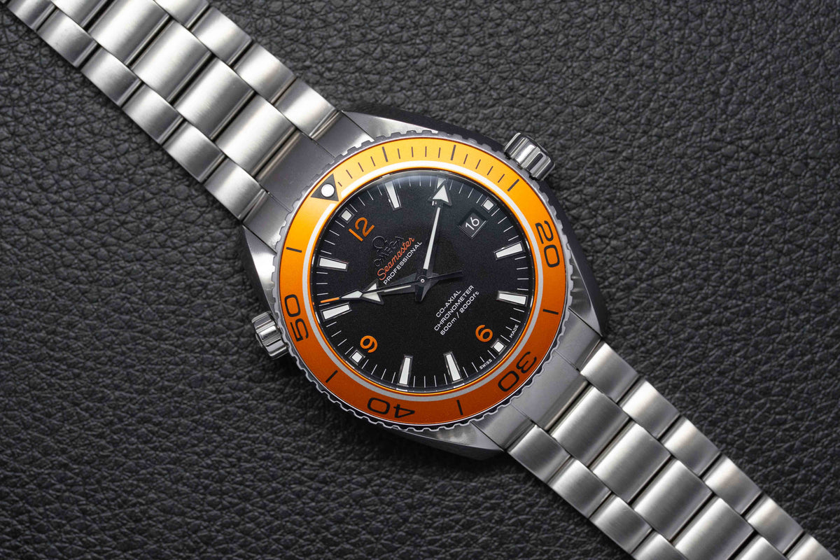 Omega Seamaster Planet Ocean 600M 232.30.46.21.01.002 Black Dial 2014 Papers