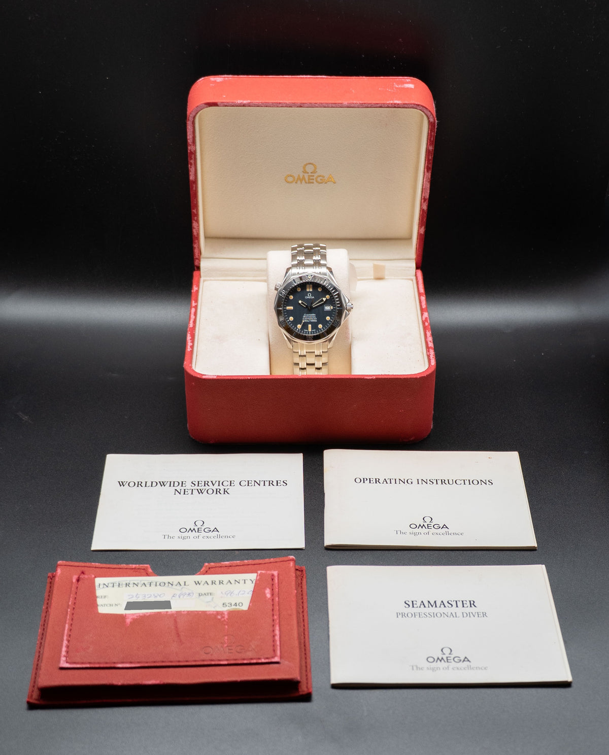 Omega Seamaster 300 2532.80 Fullset 1996 Box+Papers