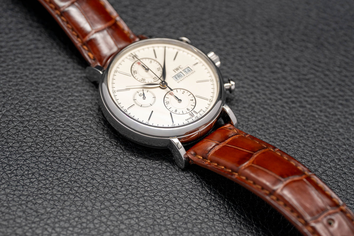 IWC Portofino Chronograph IW391007 Silver Dial 2015