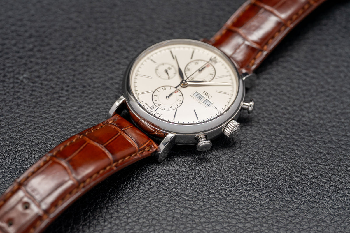IWC Portofino Chronograph IW391007 Silver Dial 2015