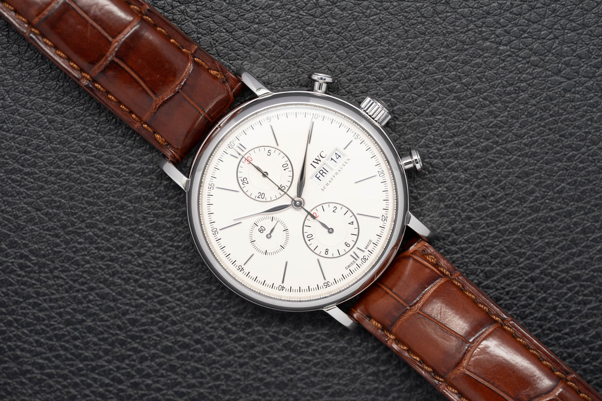 IWC Portofino Chronograph IW391007 Silver Dial 2015