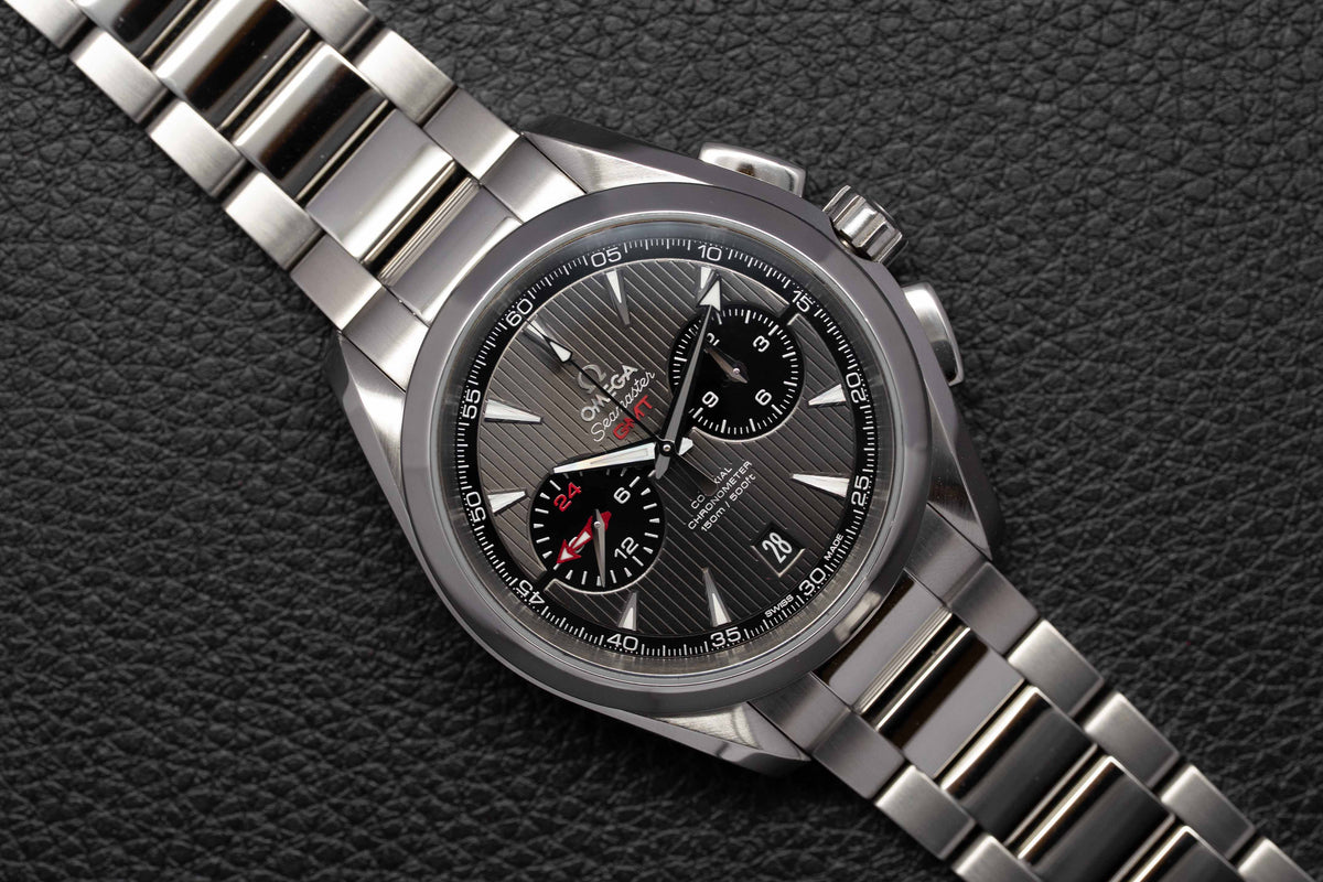 Omega Seamaster Aqua Terra GMT Chronograph 231.10.43.52.06.001 Fullset 2018 Box+Papers
