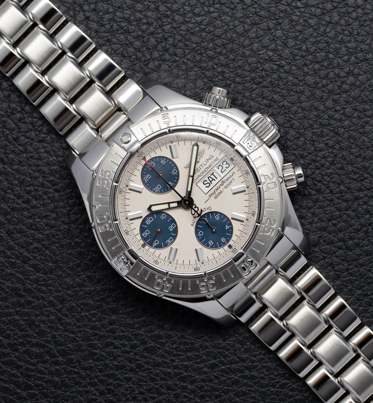 Breitling Superocean Chronograph II A13340 Silver Dial 2008