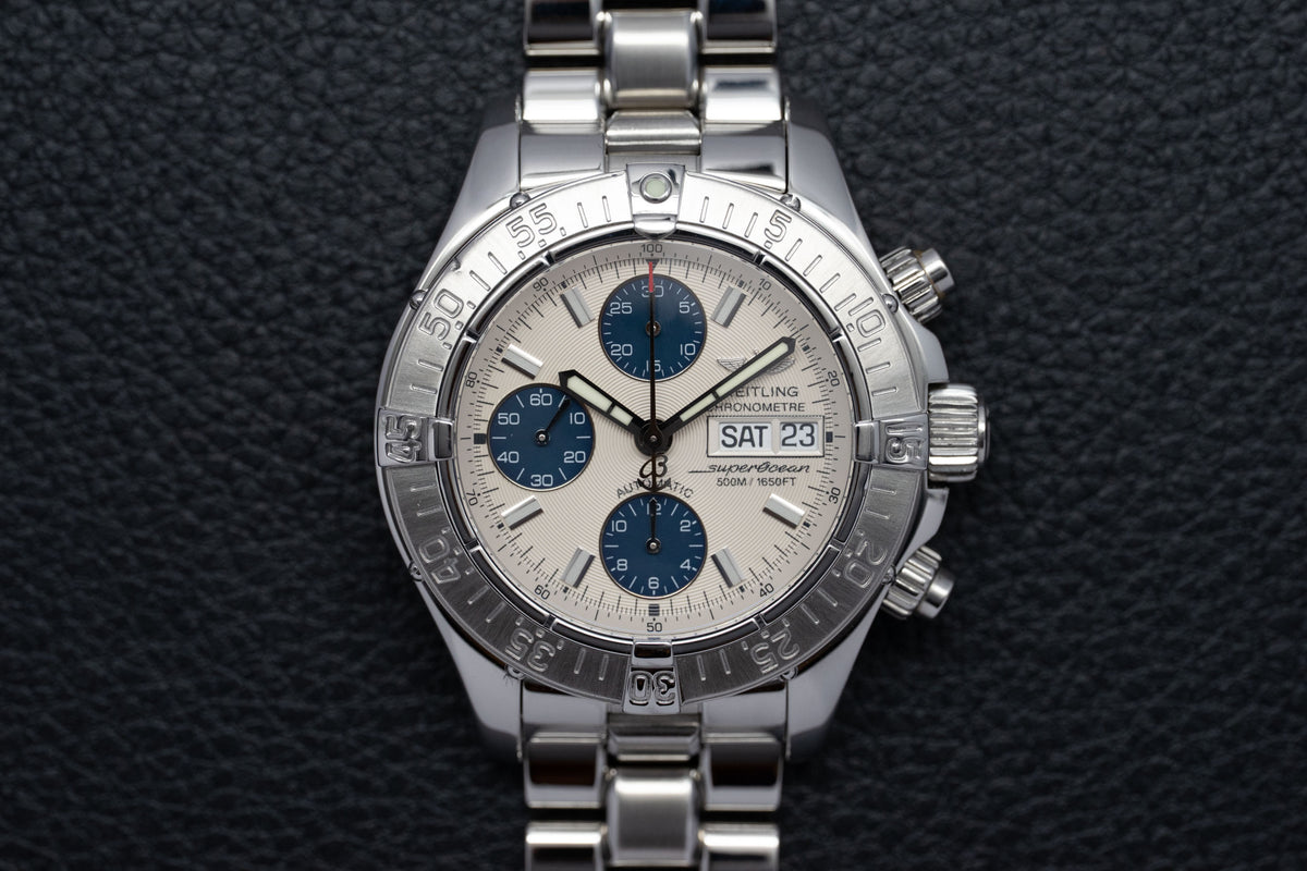 Breitling Superocean Chronograph II A13340 Silver Dial 2008