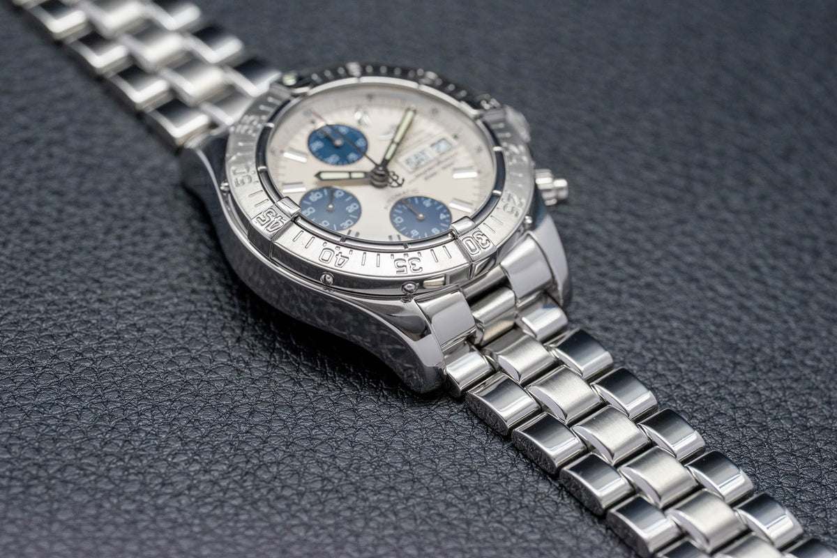 Breitling Superocean Chronograph II A13340 Silver Dial 2008