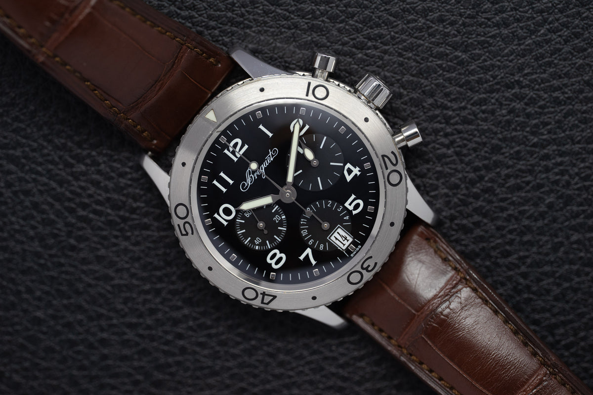 Breguet Marine Chronograph 3820ST/H2/9W6 Fullset 2010 Box+Papers