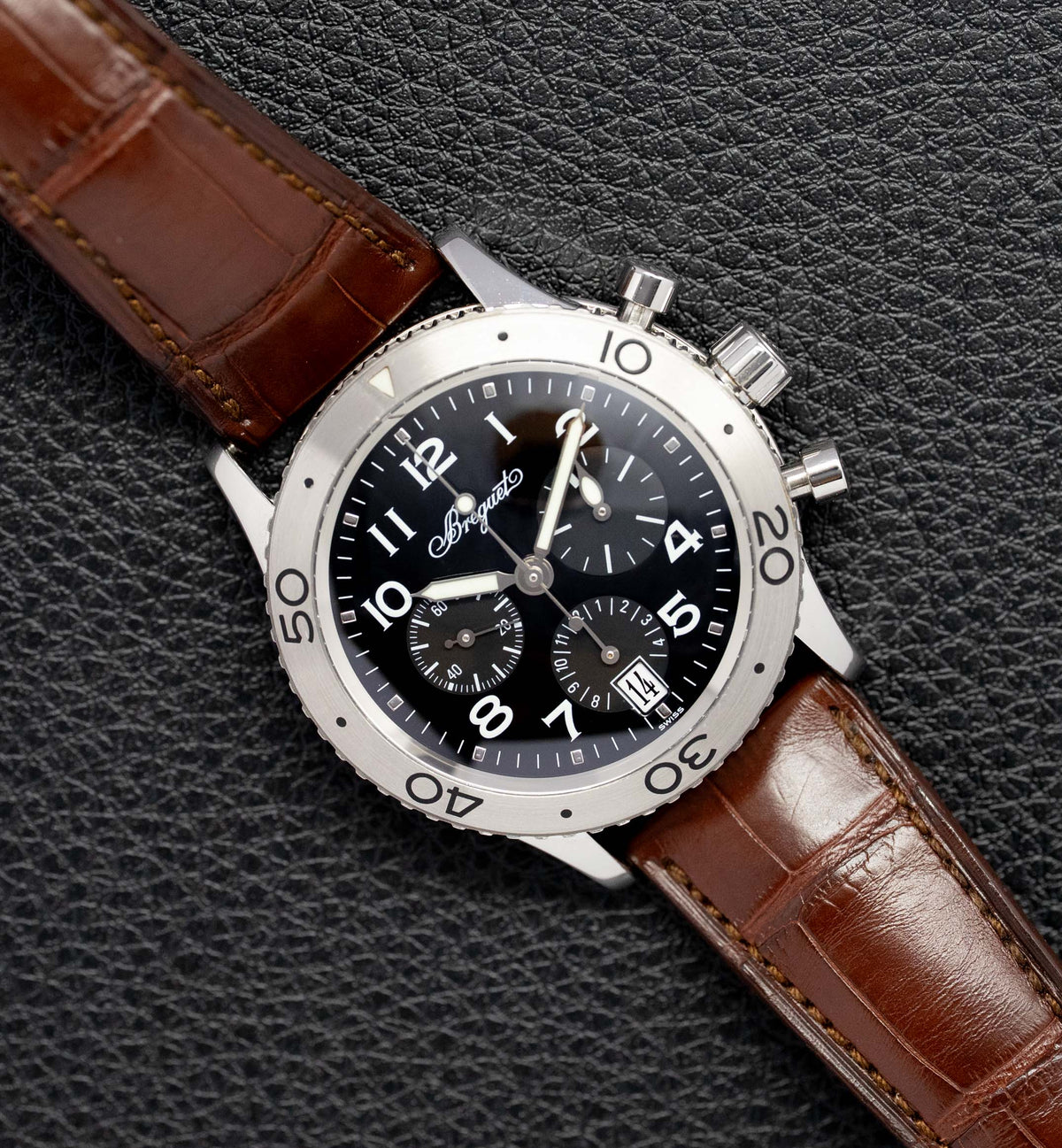 Breguet Marine Chronograph 3820ST/H2/9W6 Fullset 2010 Box+Papers