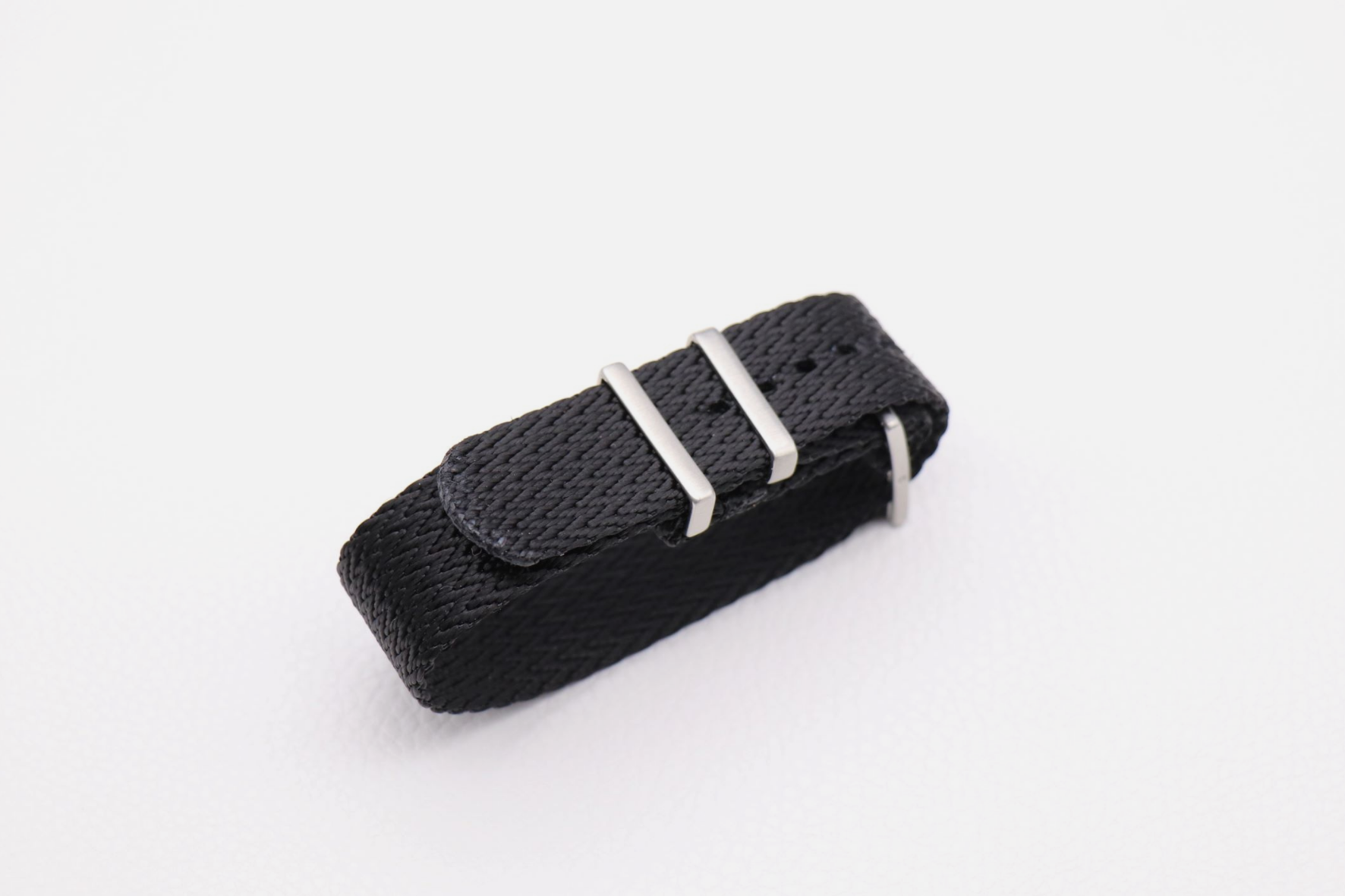 Vintage Perlon nylon strap Black