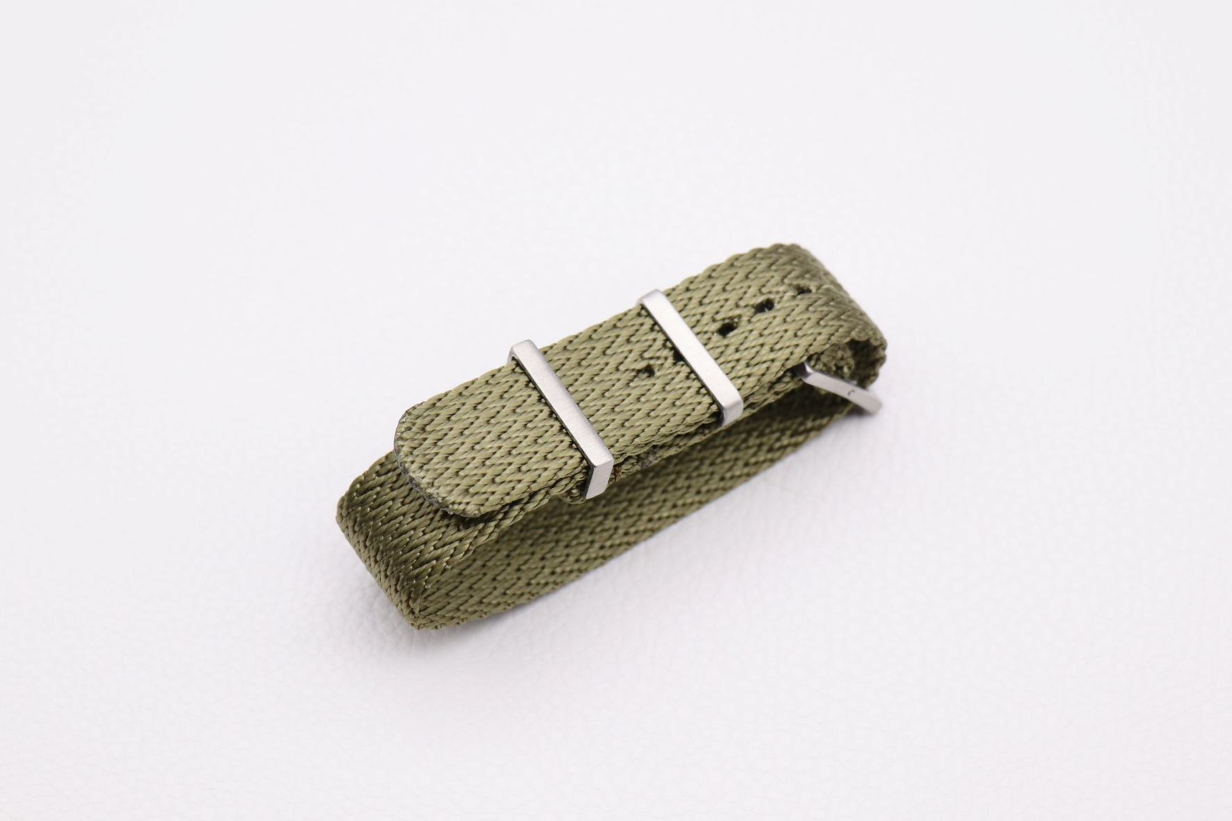Vintage Perlon nylon strap green