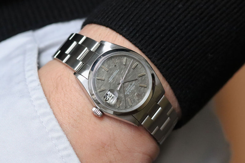 Rolex Date 1500 Grey Mosaic