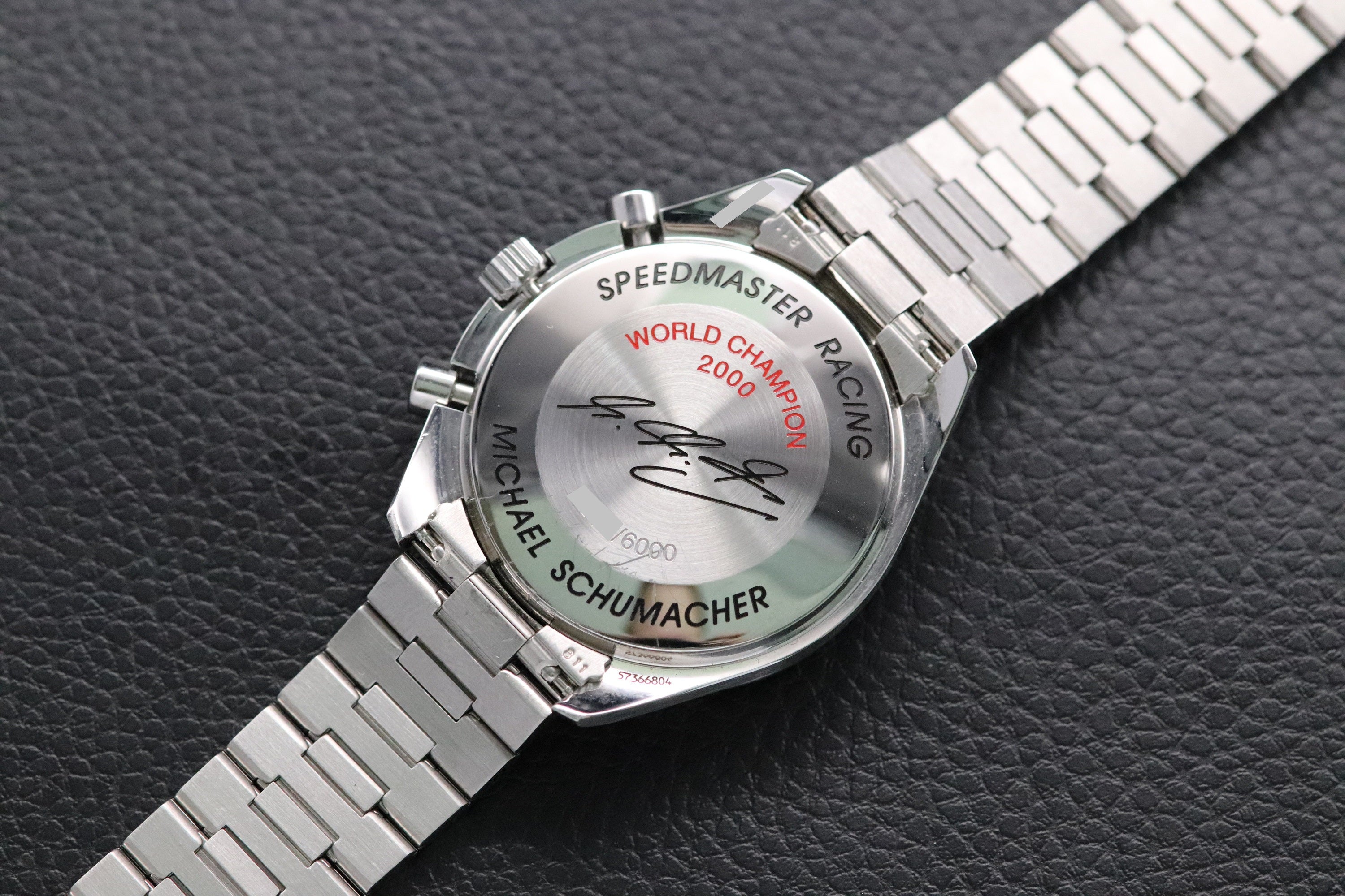 Omega Speedmaster Reduced 3518.50 Michael Schumacher 2001 Fullset Box+Paper