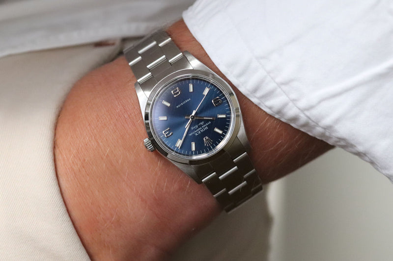 Rolex Air King 14000 Blue NOS