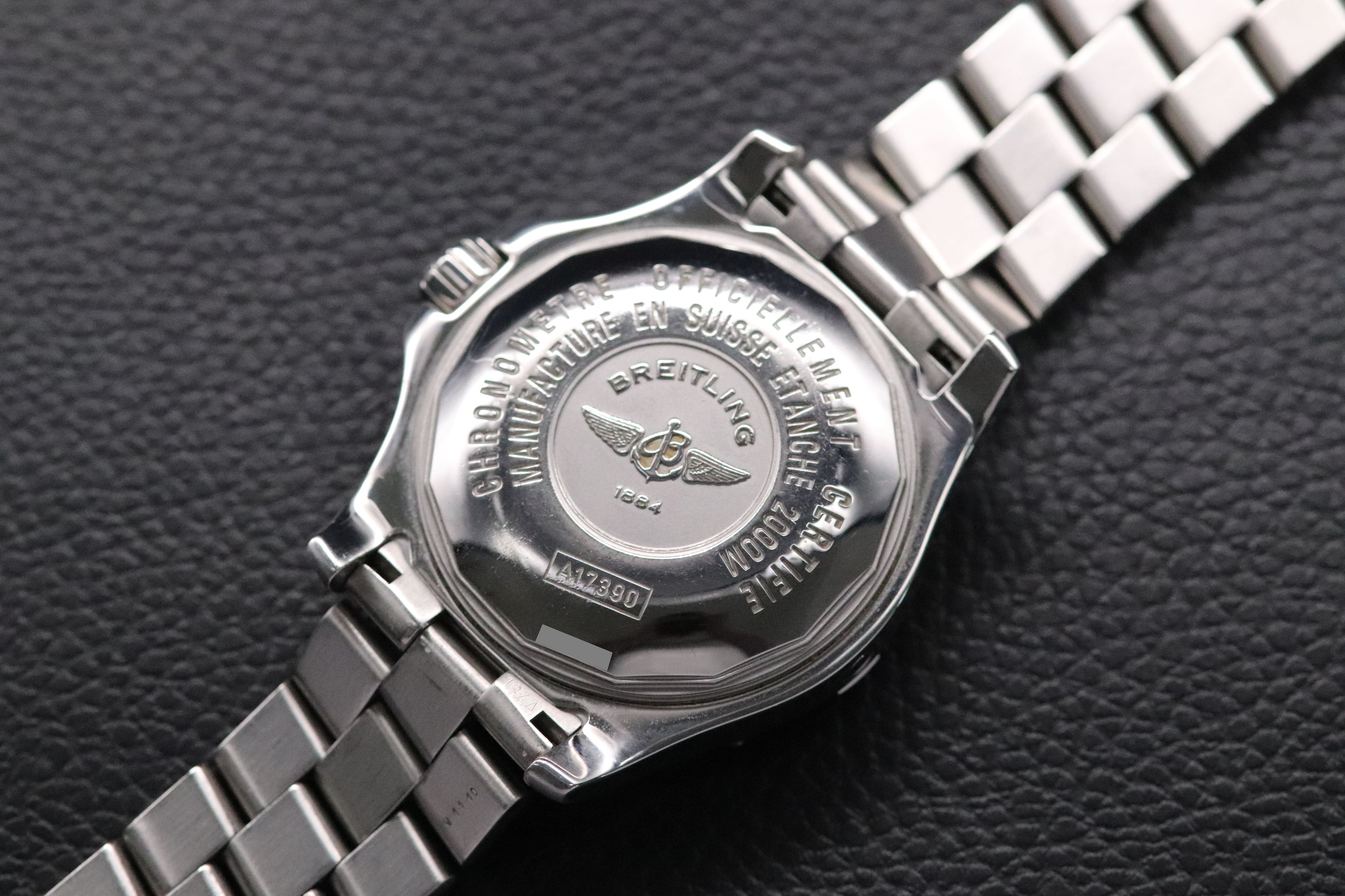 Breitling Superocean Steelfish A17390 Black Dial 2008