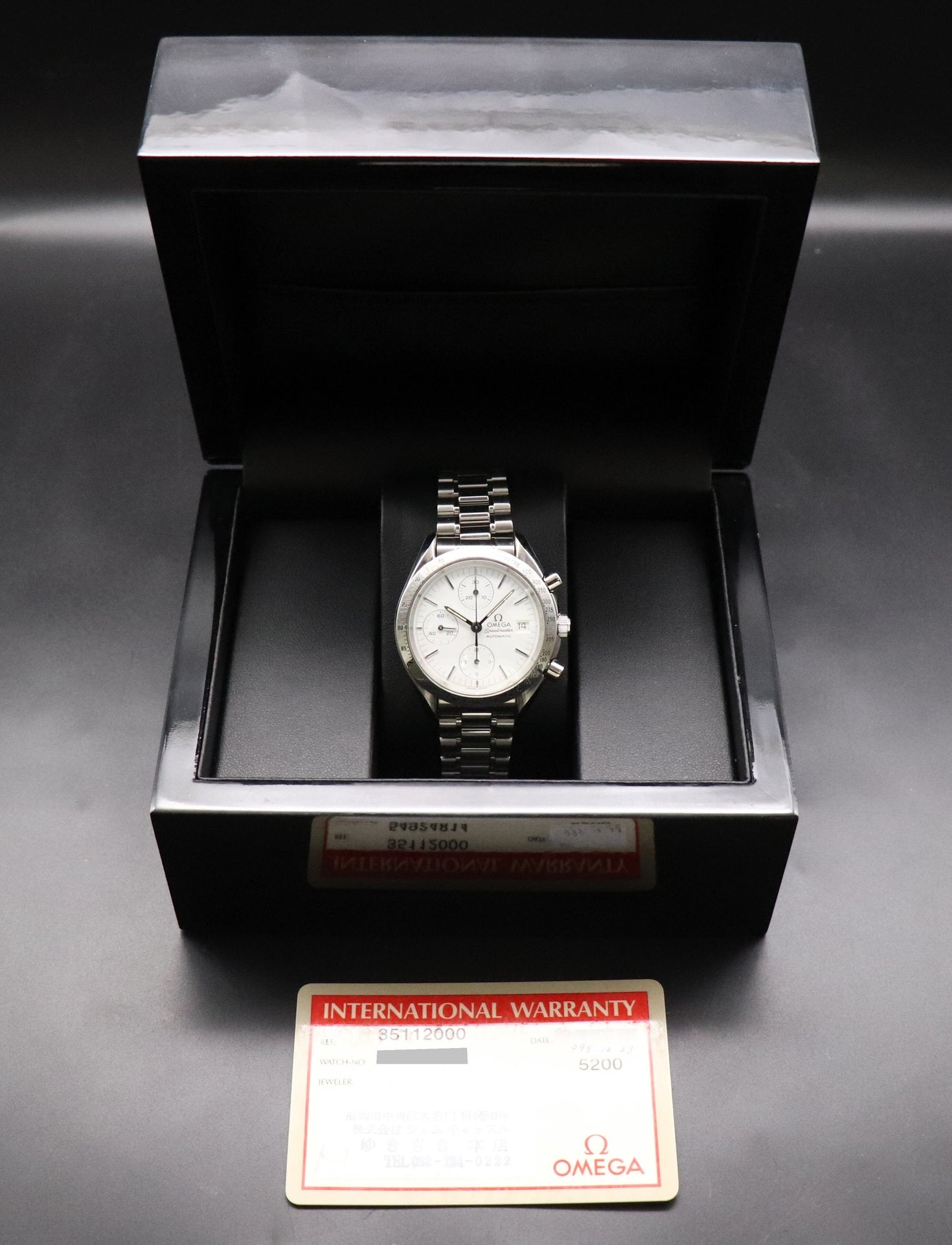 Omega Speedmaster Date 3511.20 Papers 2012 Albino