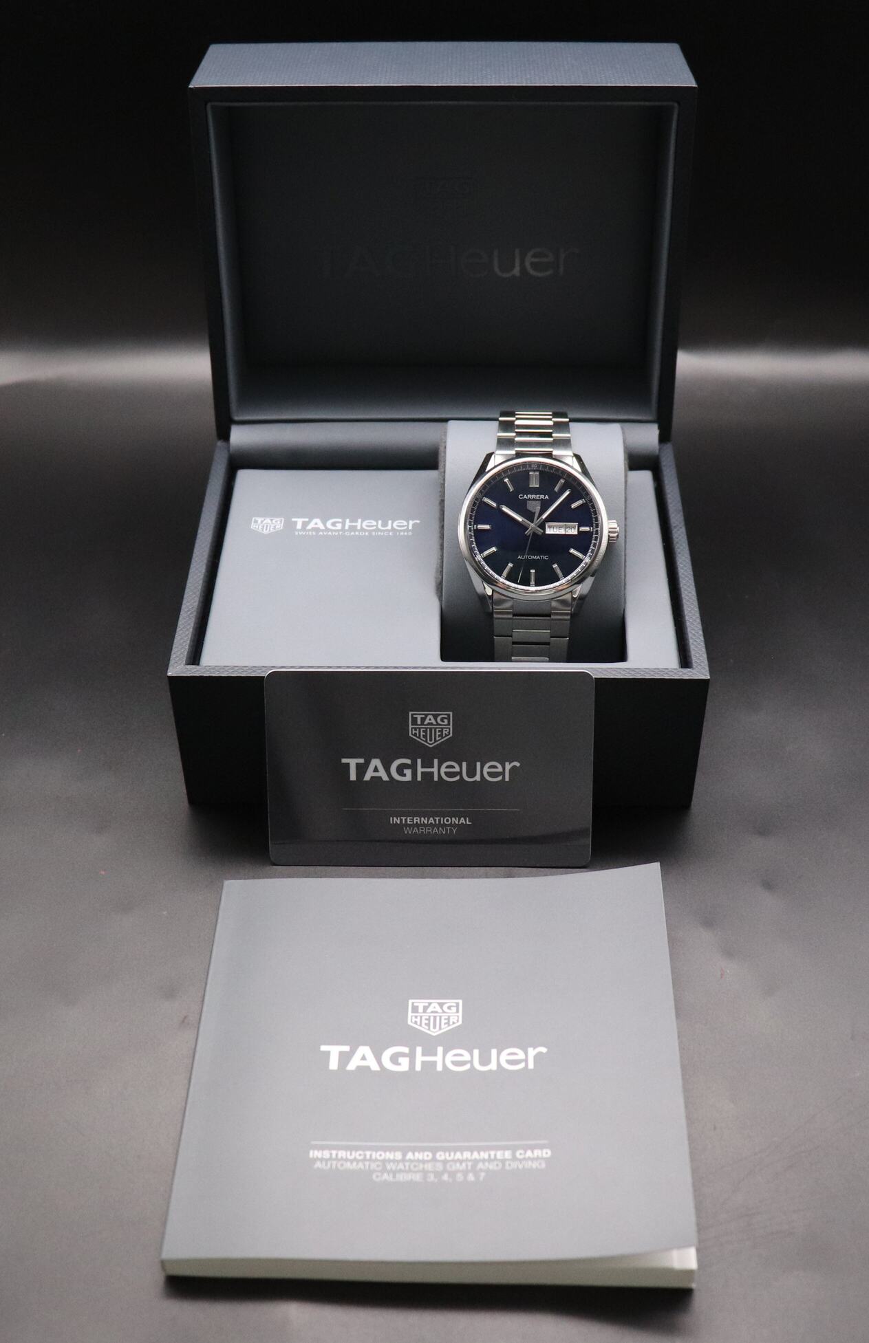 Tag Heuer Carrera Calibre 5 WBN2012.BA0640 Fullset 2021 Box+Papers