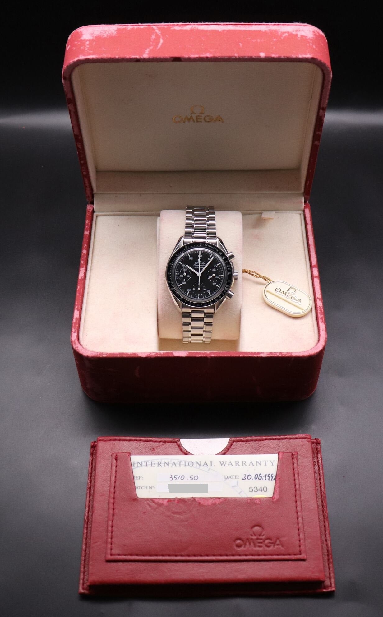 Omega Speedmaster Reduced 3510.50 Fullset 1998 Box+Papers 
