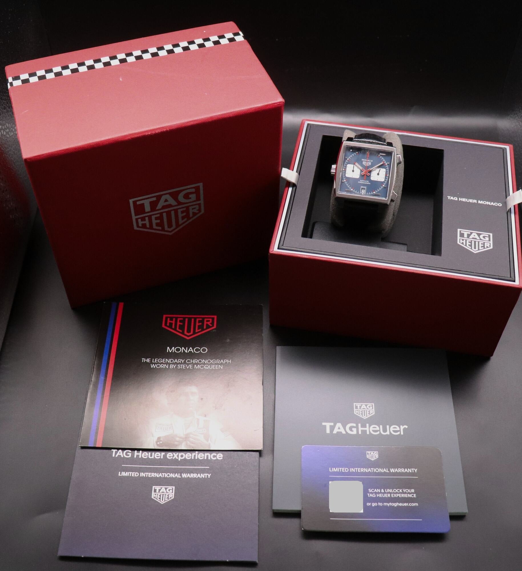 Tag Heuer Monaco Calibre 11 CAW211P.FC6356 Steve McQueen Fullset 2023 Box+Paper