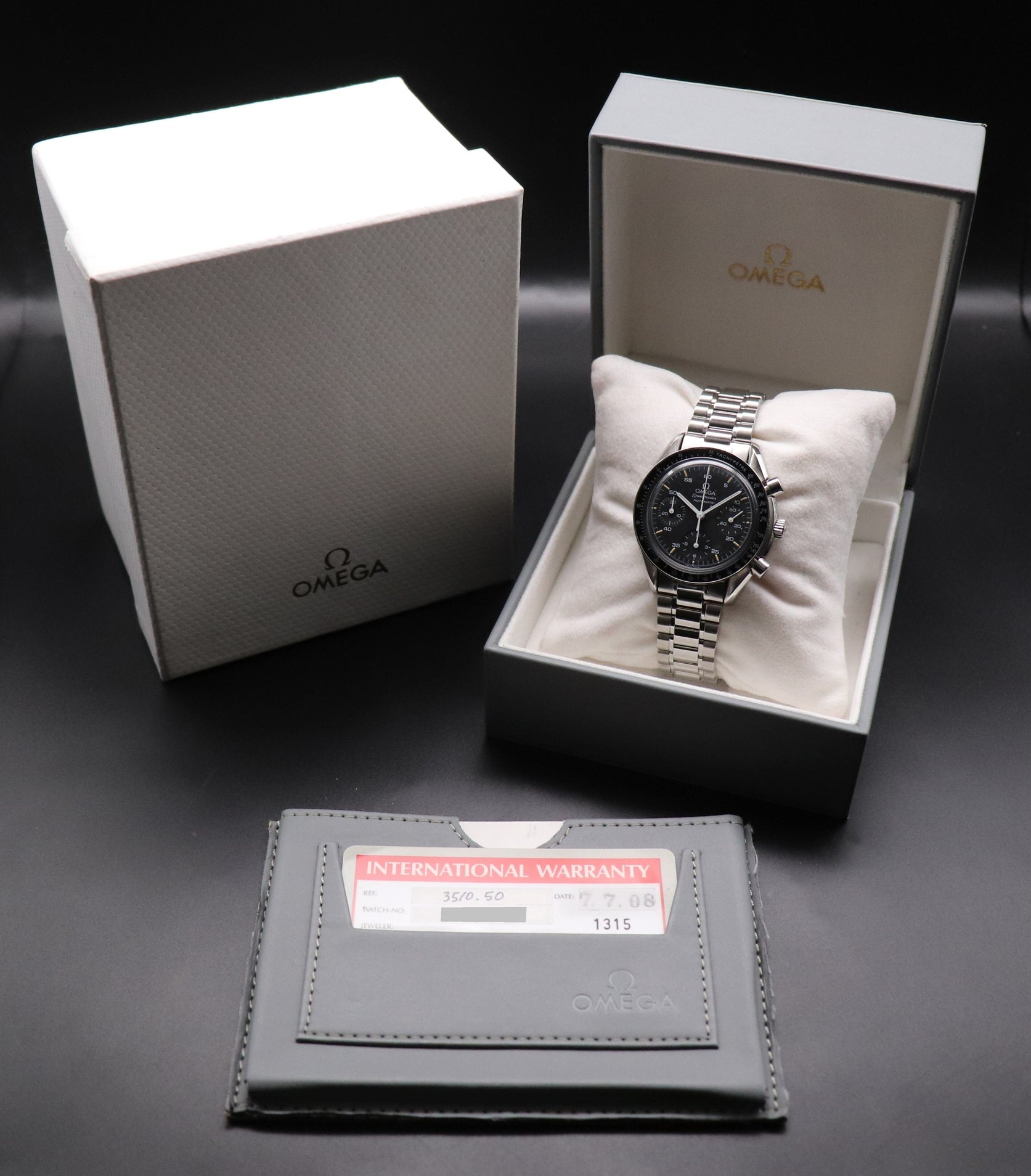 Omega Speedmaster Reduced 3510.50 Fullset 1995 Box+Papers