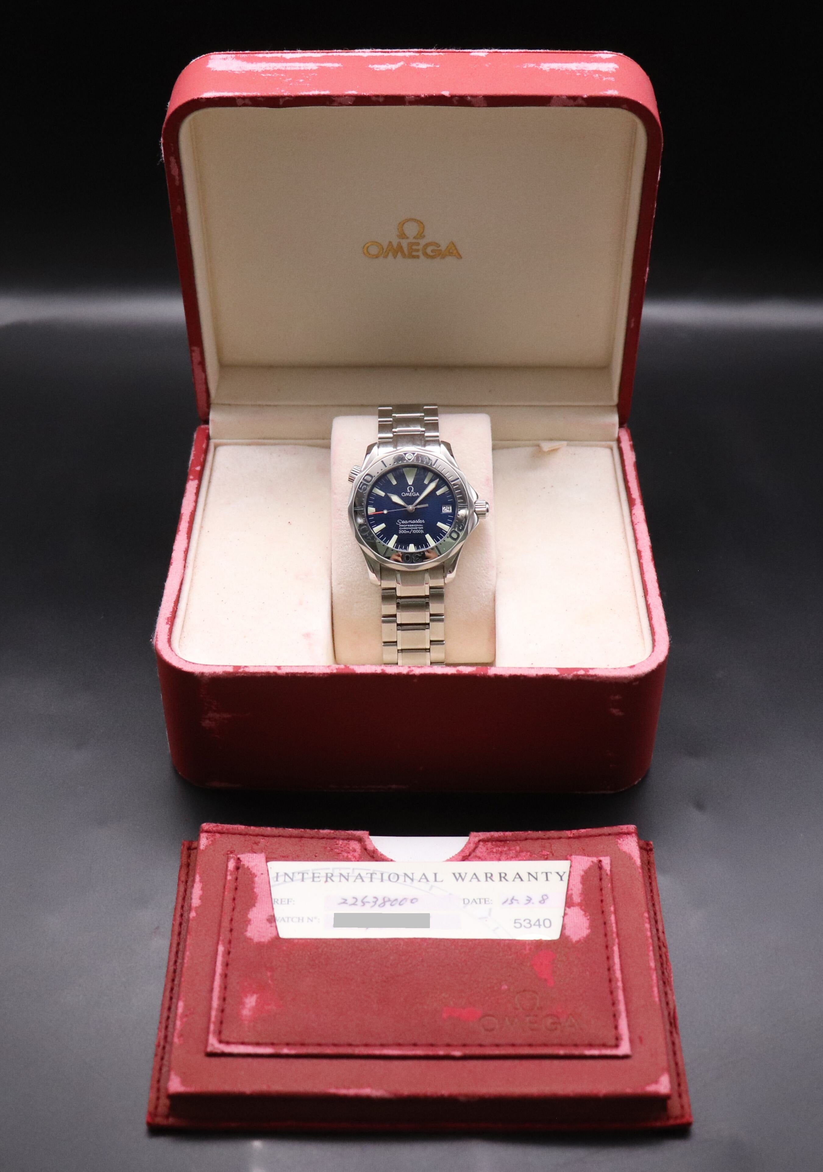 Omega Seamaster 300 2253.80 Fullset 2008 Box+Papers