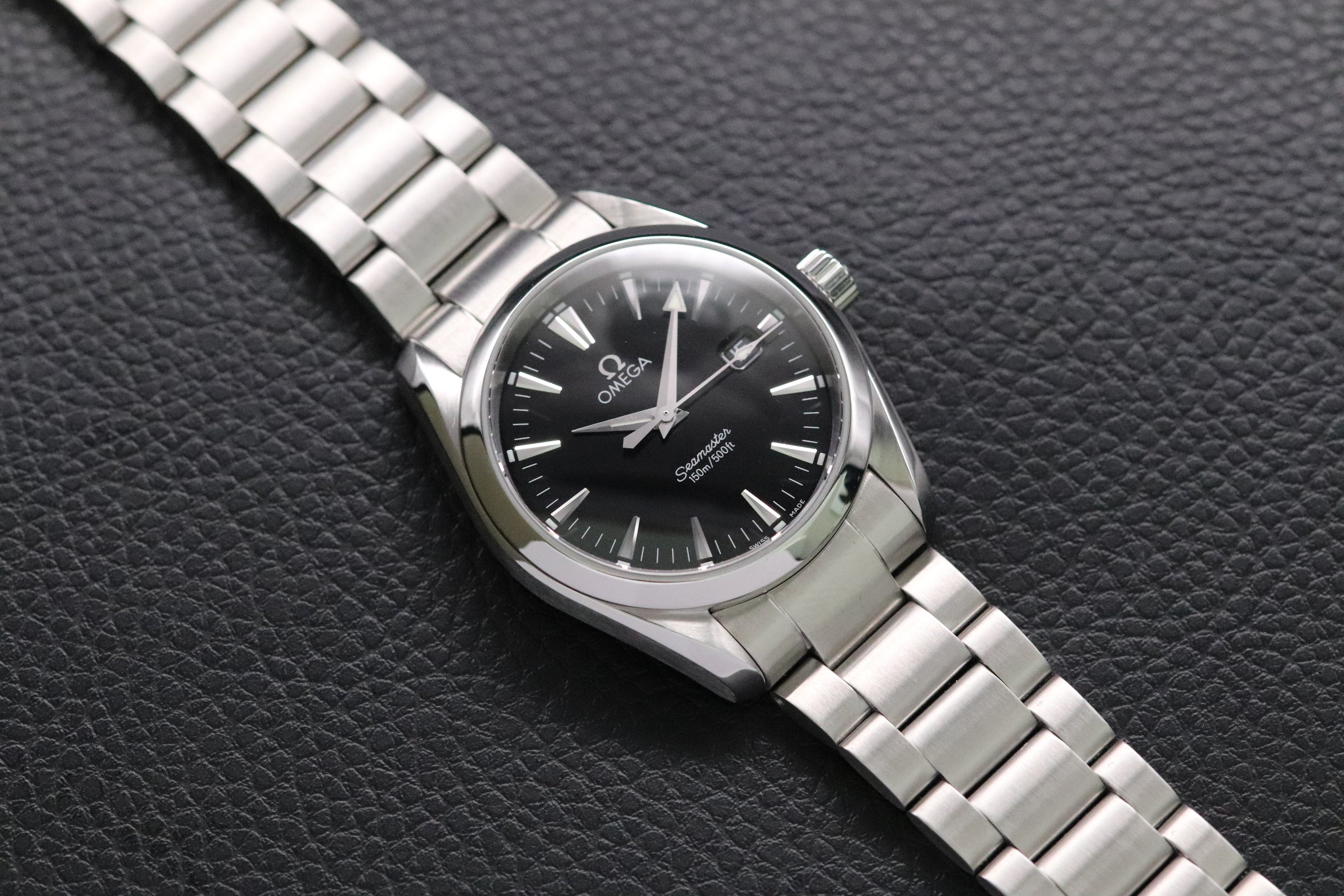 Omega Seamaster Aqua Terra 2518.50 Black Dial 1998 Papers