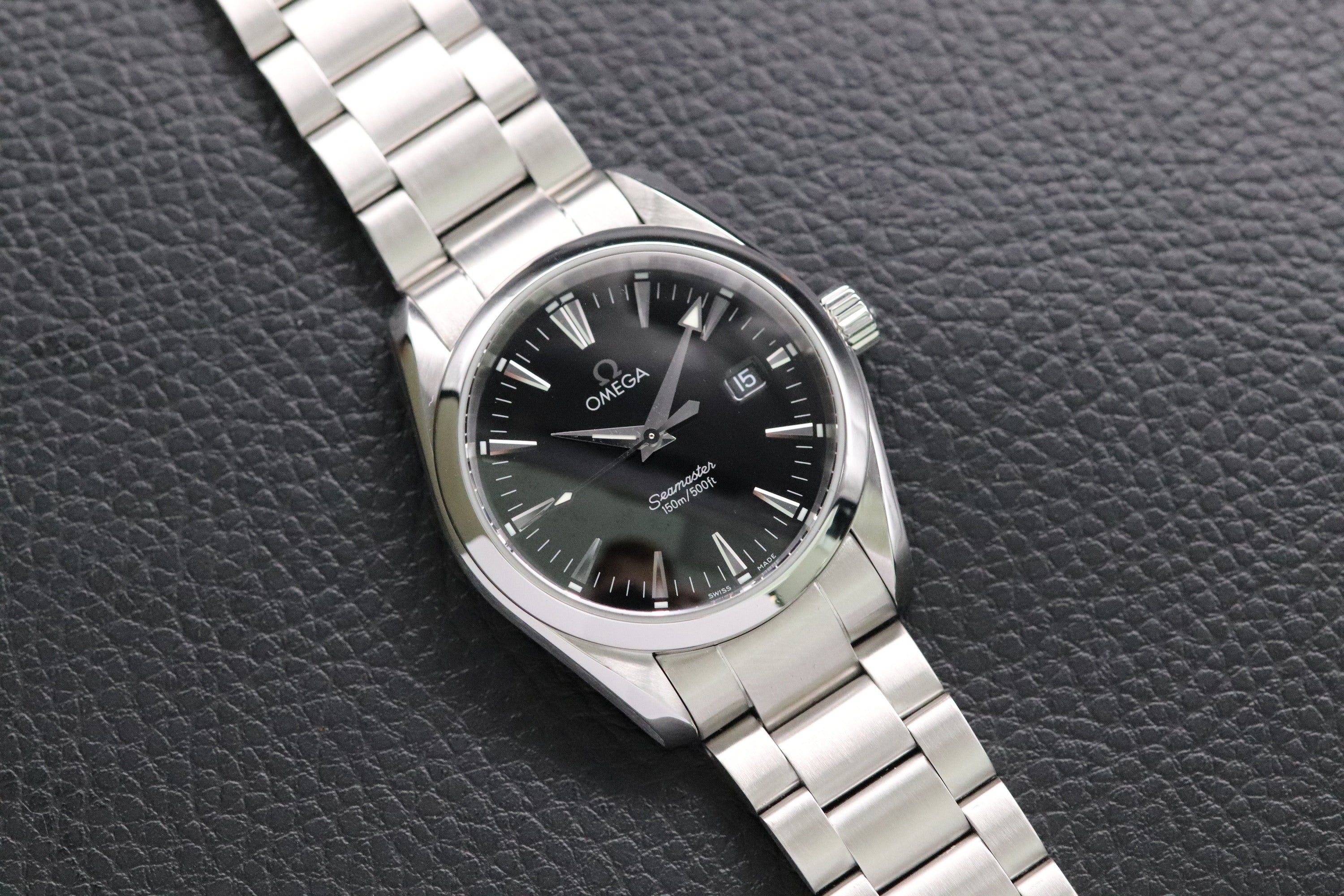 Omega Seamaster Aqua Terra 2518.50 Black Dial 1998 Papers
