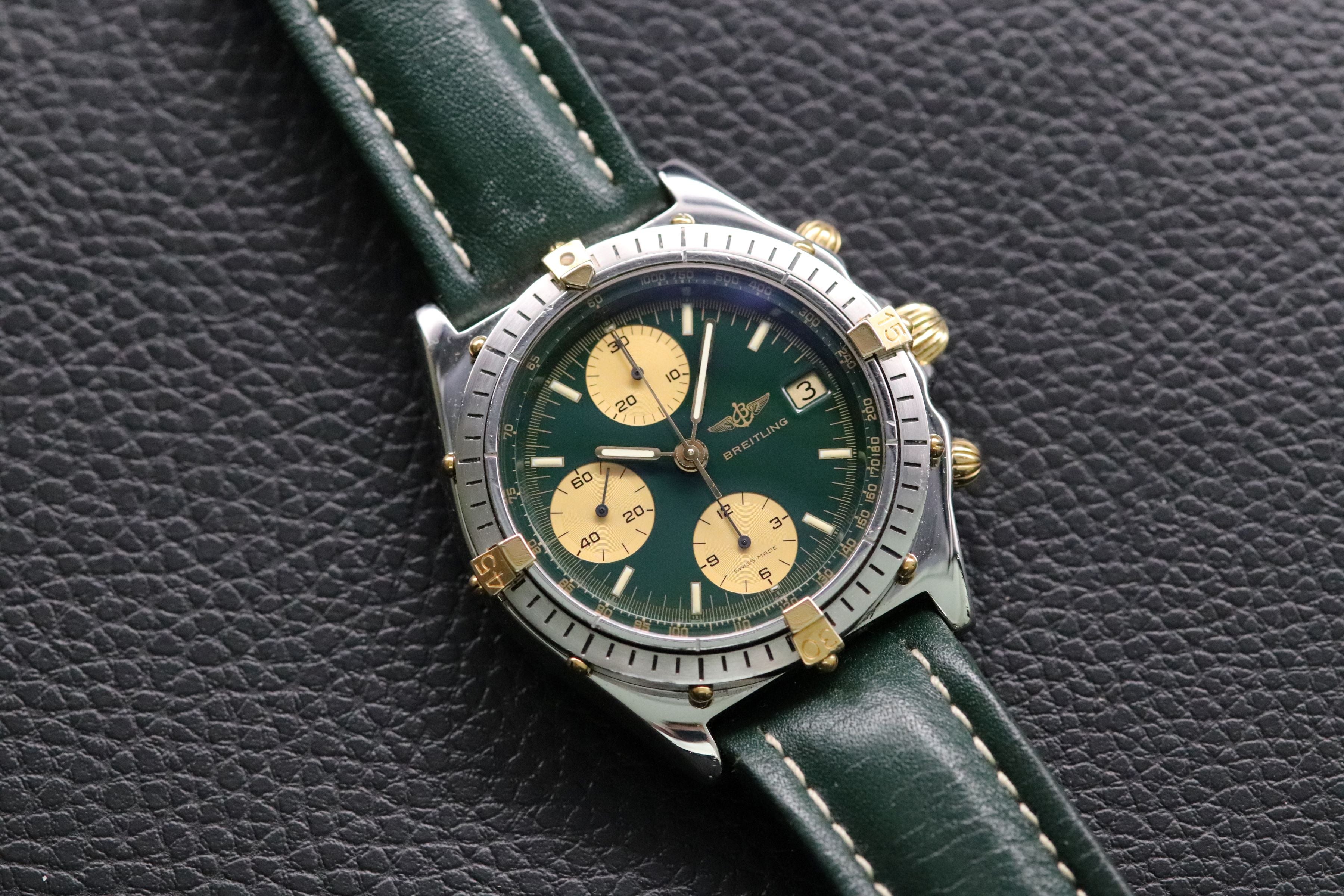 Breitling Chronomat 81950 Green Dial 1992
