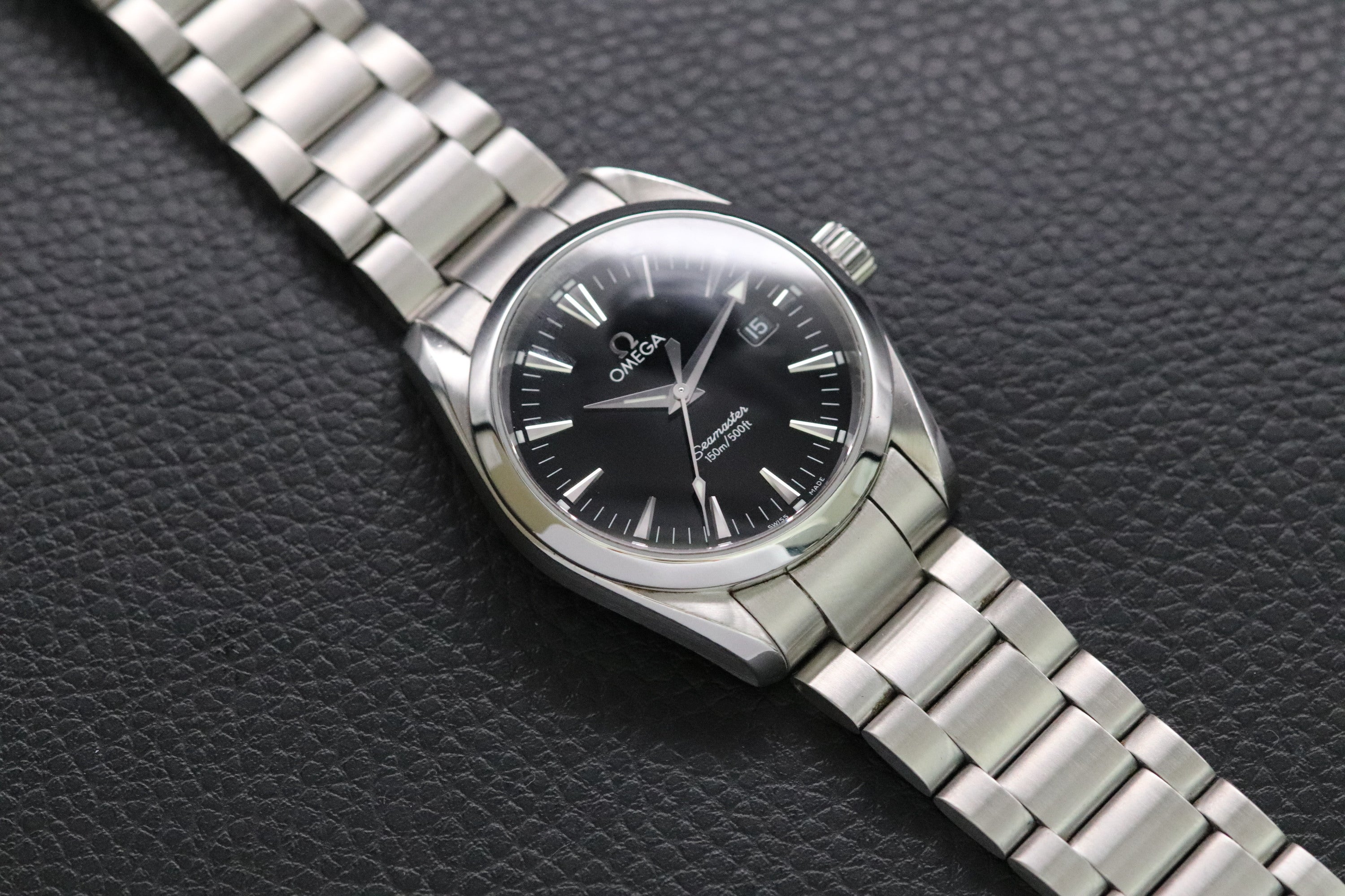 Omega Seamaster Aqua Terra 2518.50 Black Dial 2007 Papers