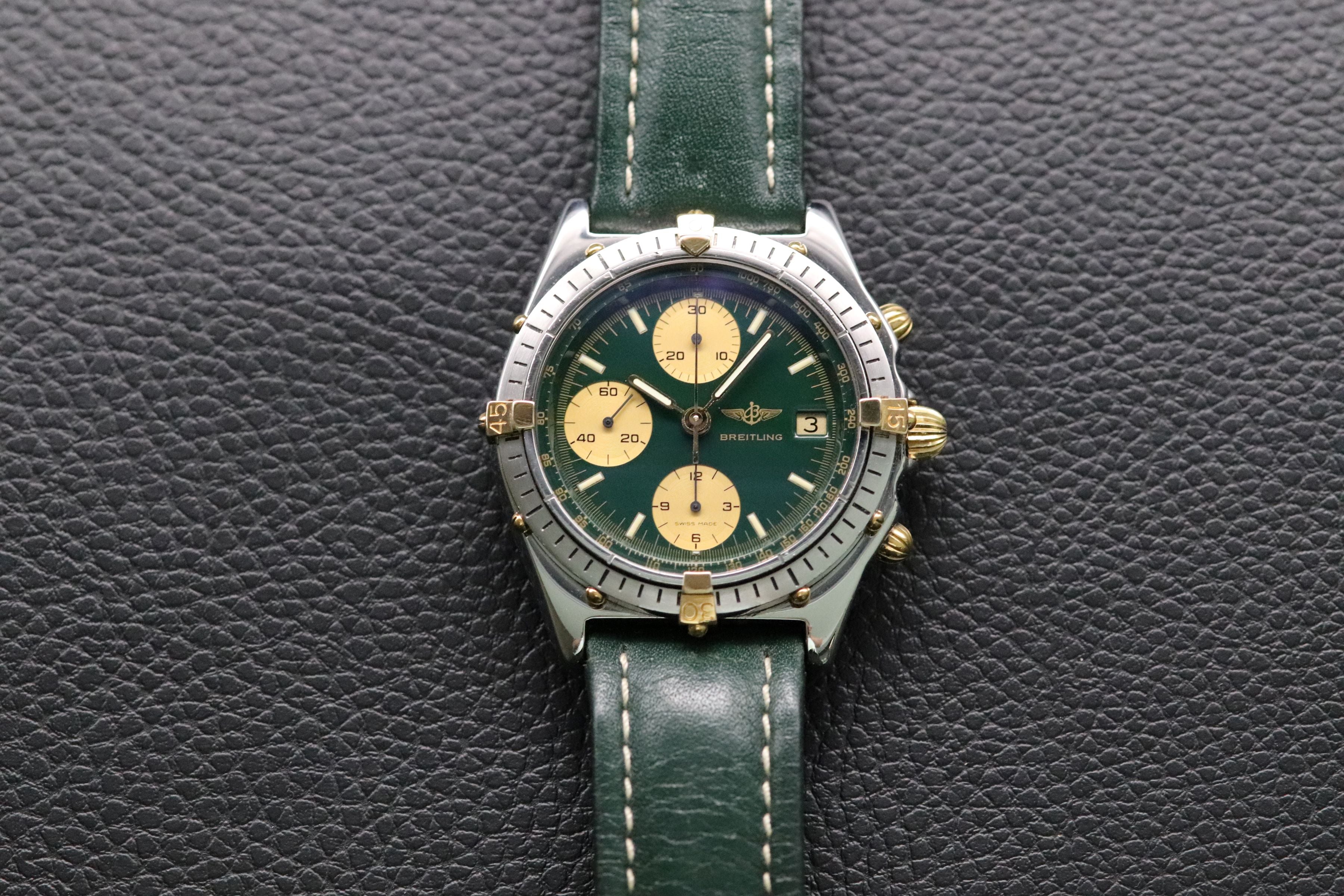 Breitling Chronomat 81950 Green Dial 1992