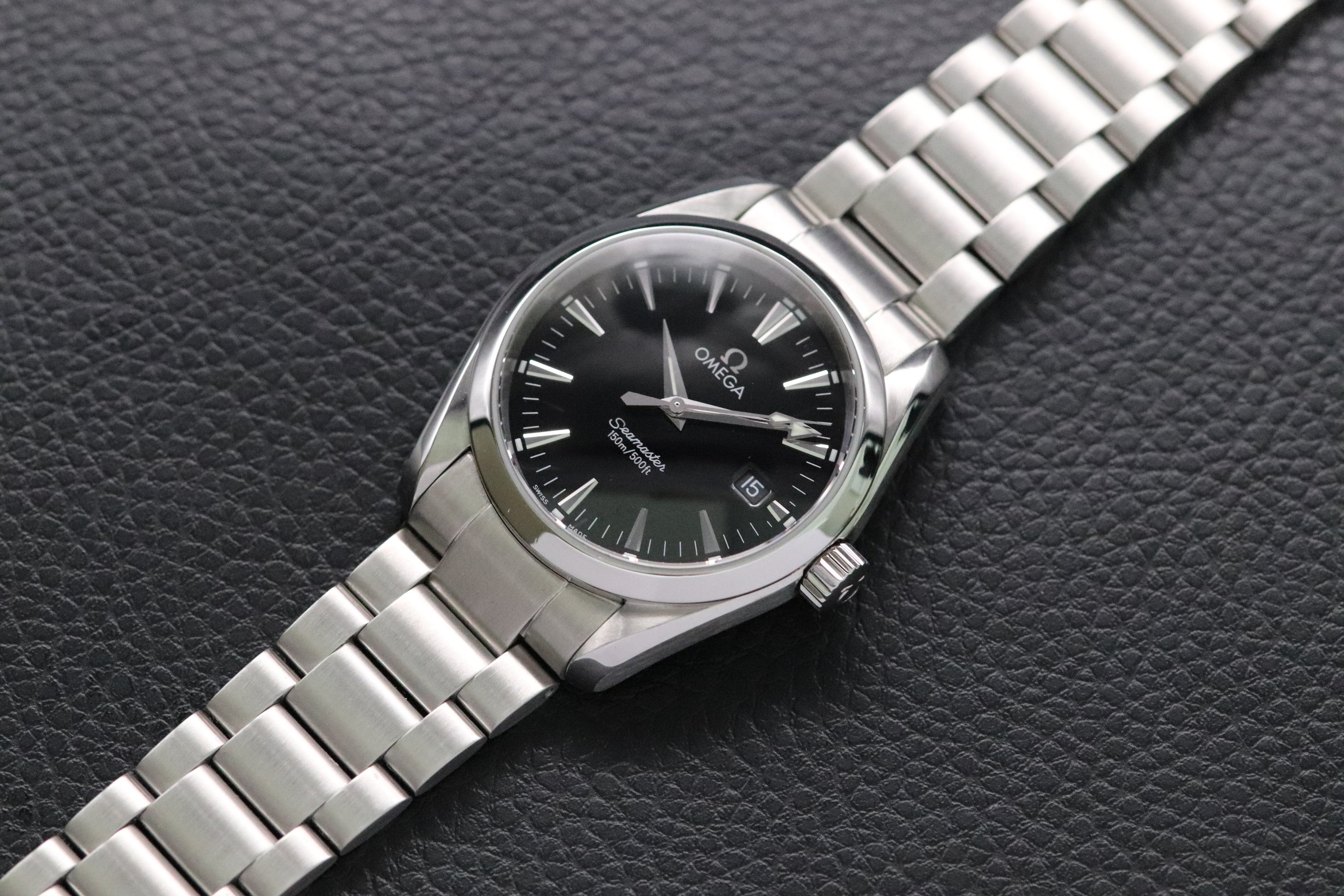 Omega Seamaster Aqua Terra 2518.50 Black Dial 1998 Papers