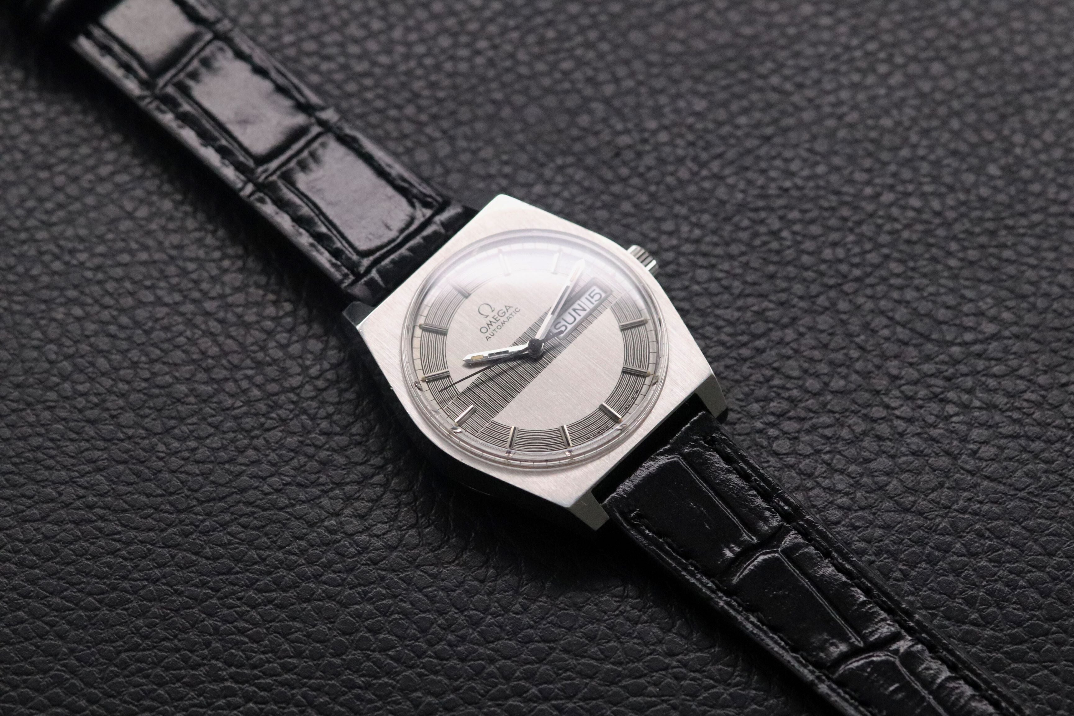 Omega Date Day Guilloche 166.0141