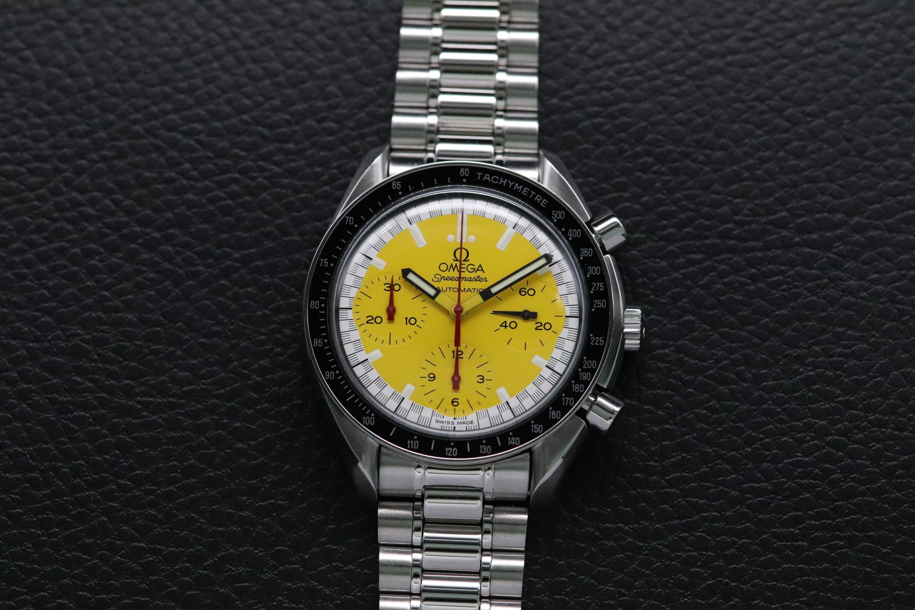 Omega Speedmaster Reduced 3510.12 Schumacher Yellow Dial 1998