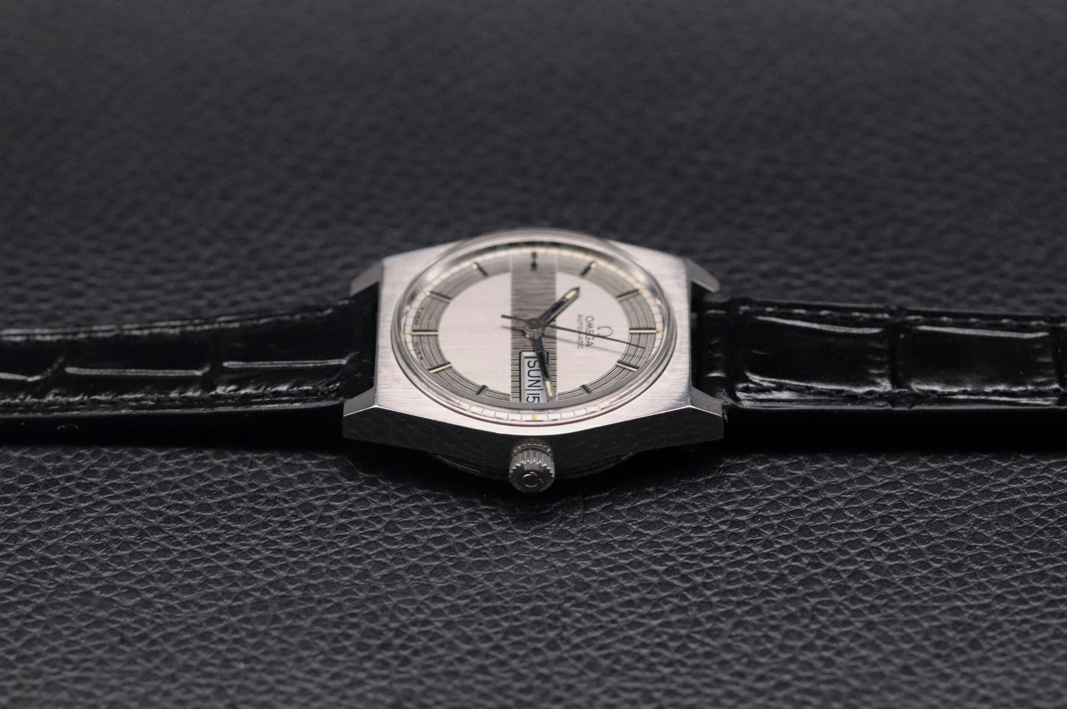 Omega Date Day Guilloche 166.0141
